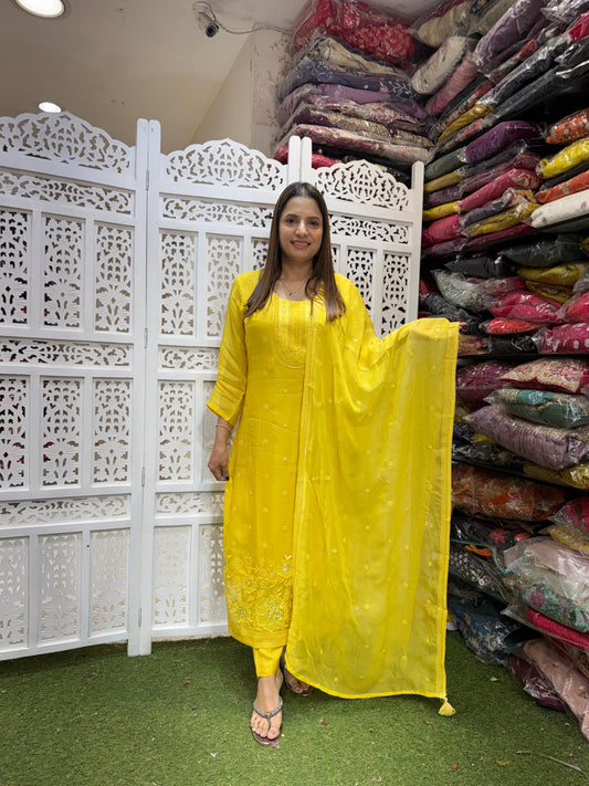 Viscoce Organza 3pc Suit