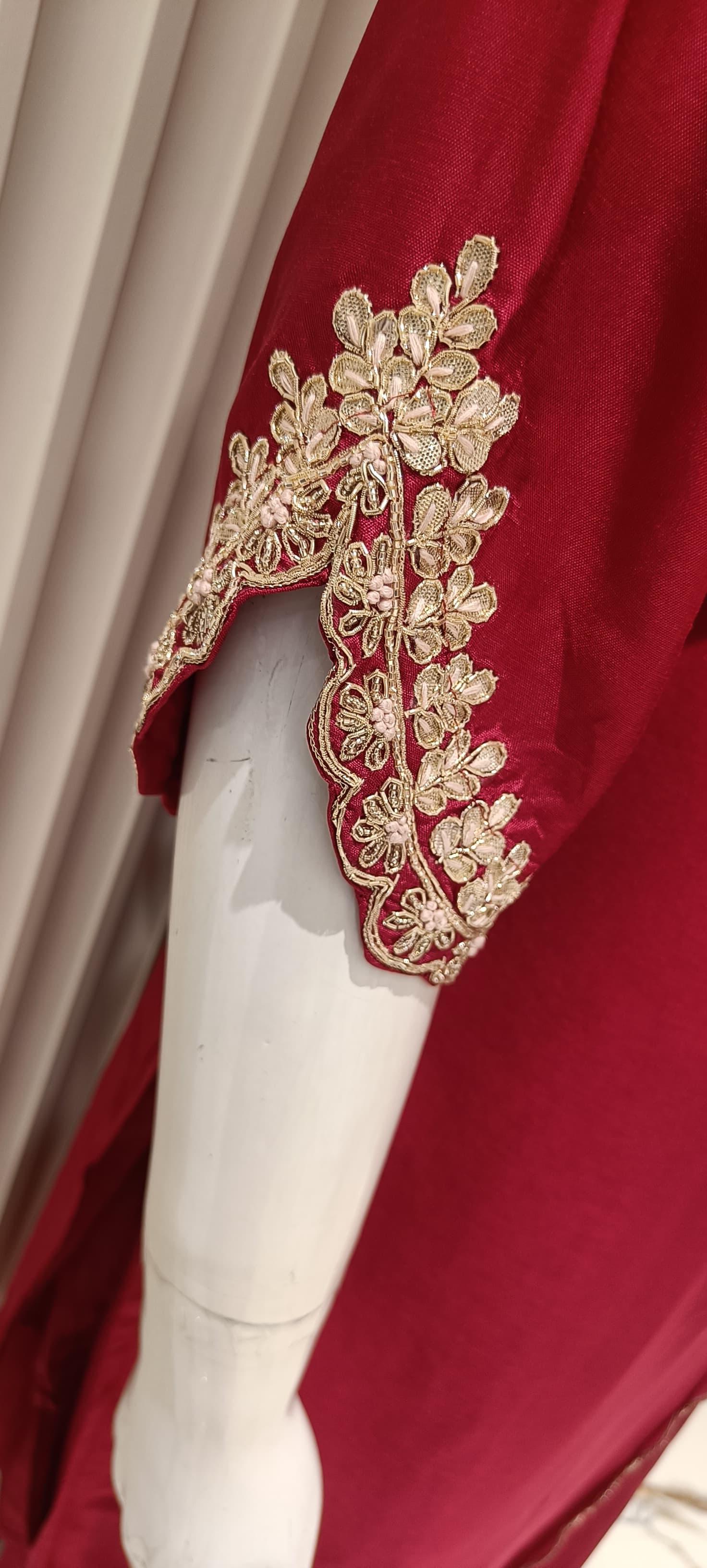 Pure HO Silk Maroon 3pc Set