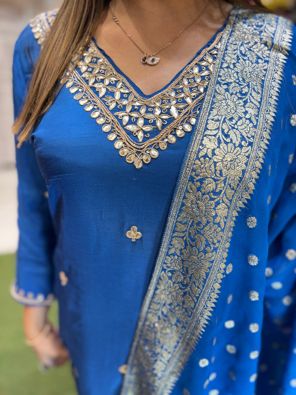 Dola Silk Blue 3pc Set