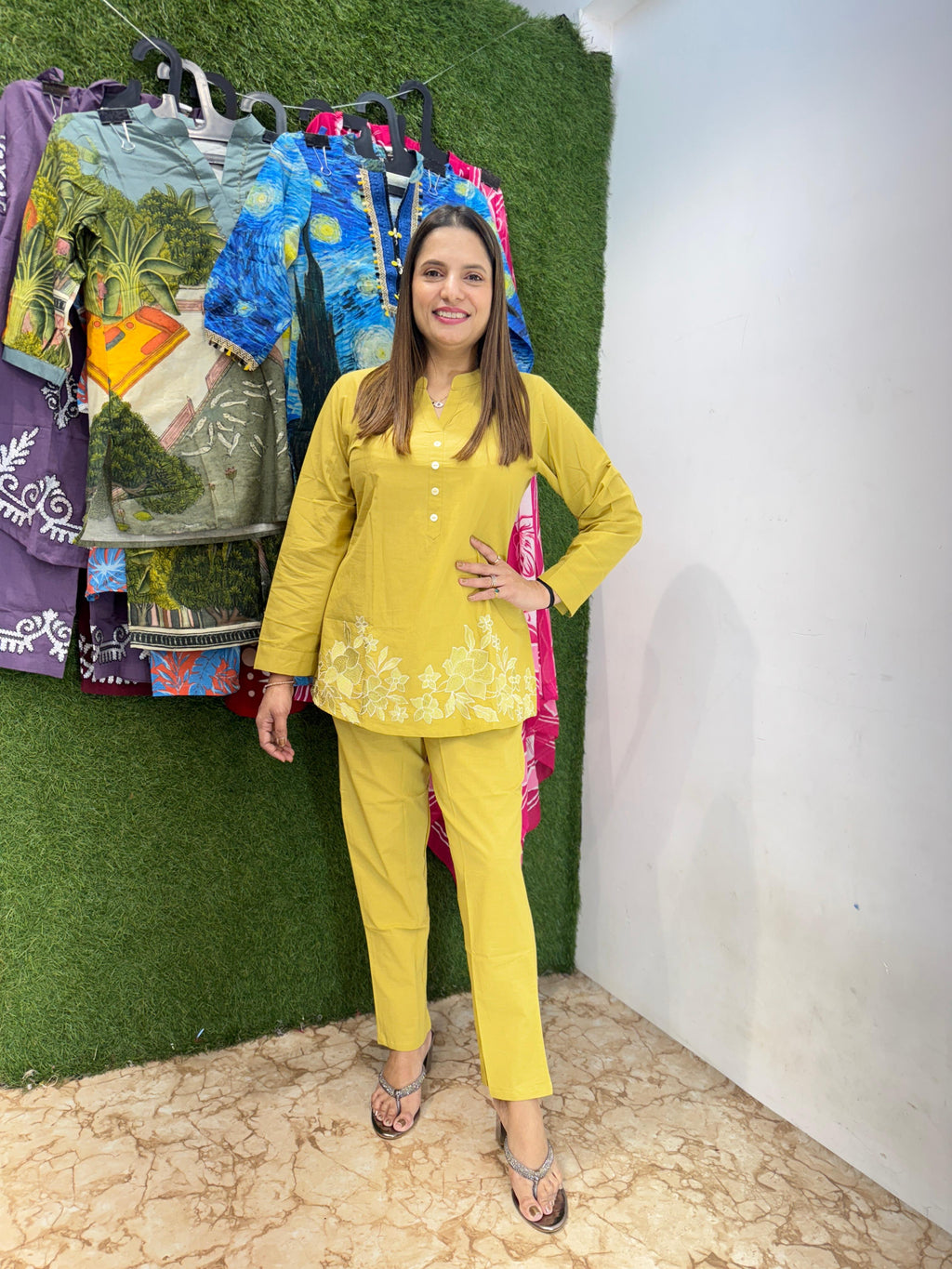 Cotton Yellow 2pc Set