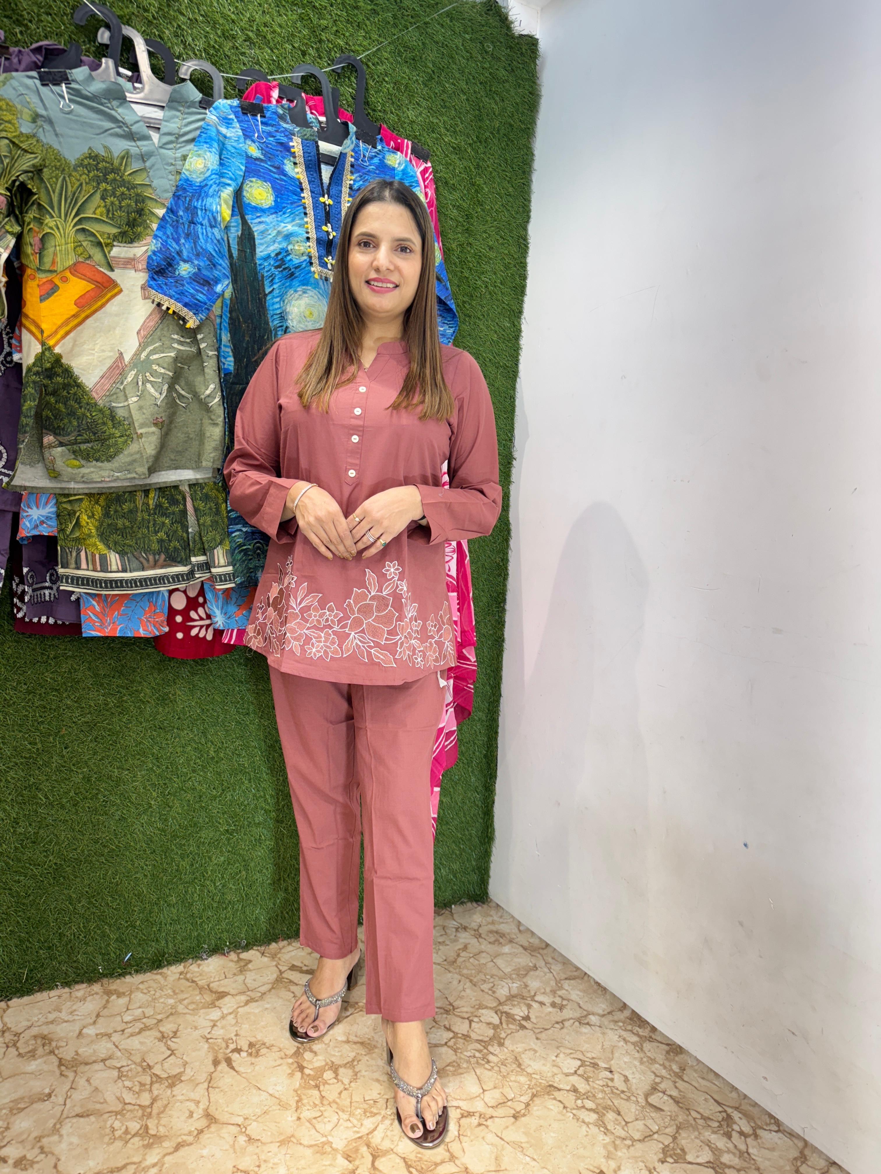 Cotton Brown 2pc Set