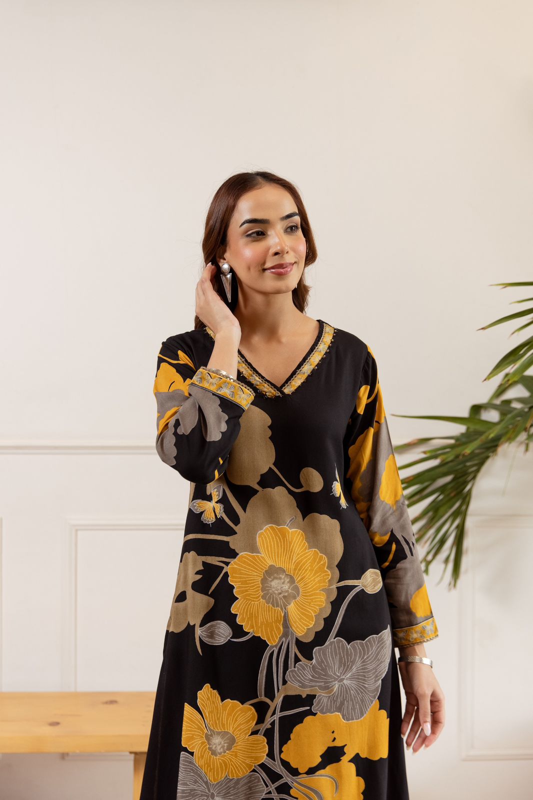 German Rayon Black 2pc Set
