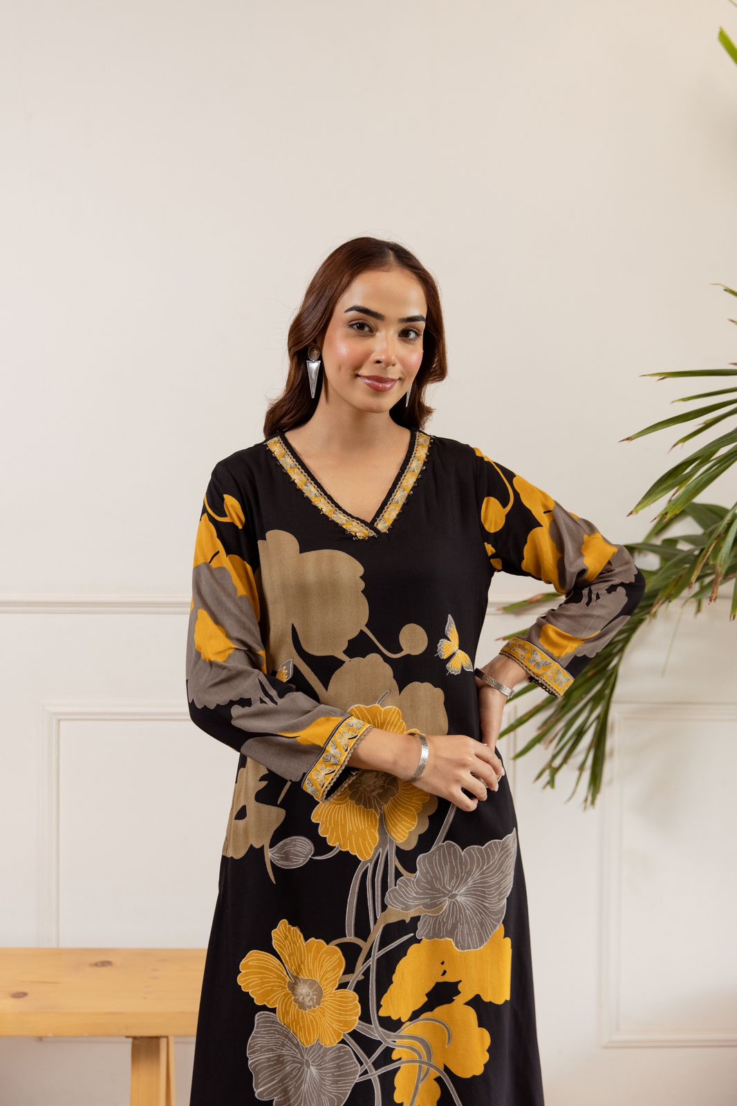 German Rayon Black 2pc Set