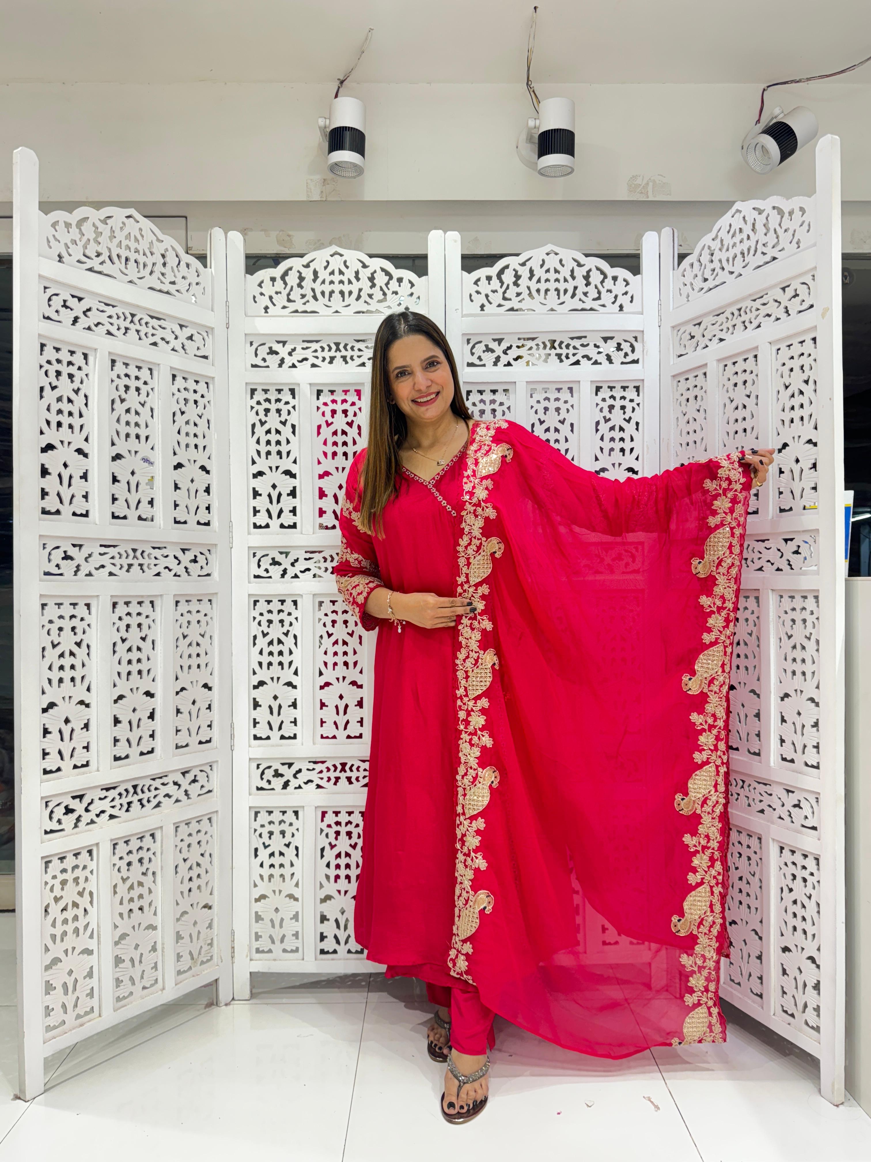 Russian Dola Silk Pink 3pc Set