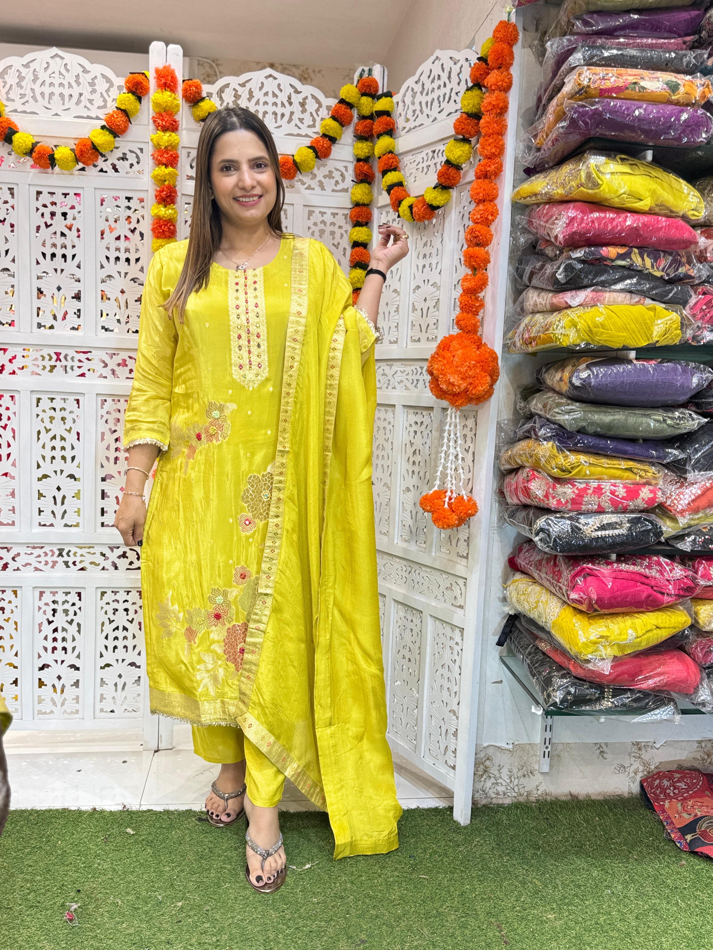 HO Silk Tissue Yellow 3pc Set