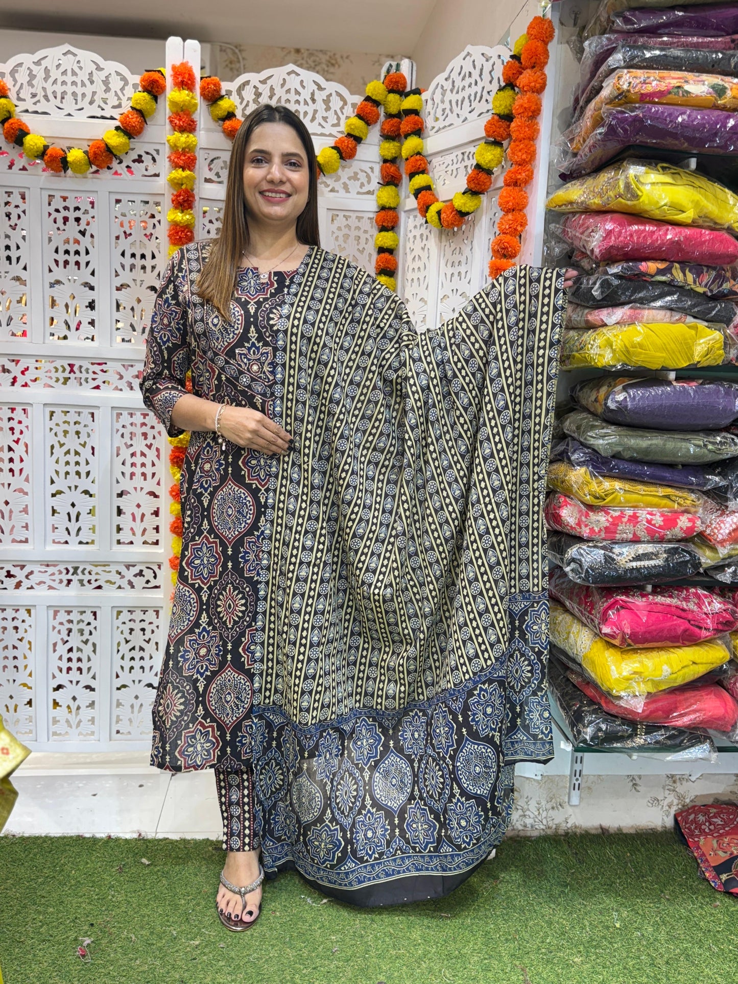 Cotton Black 3pc Set