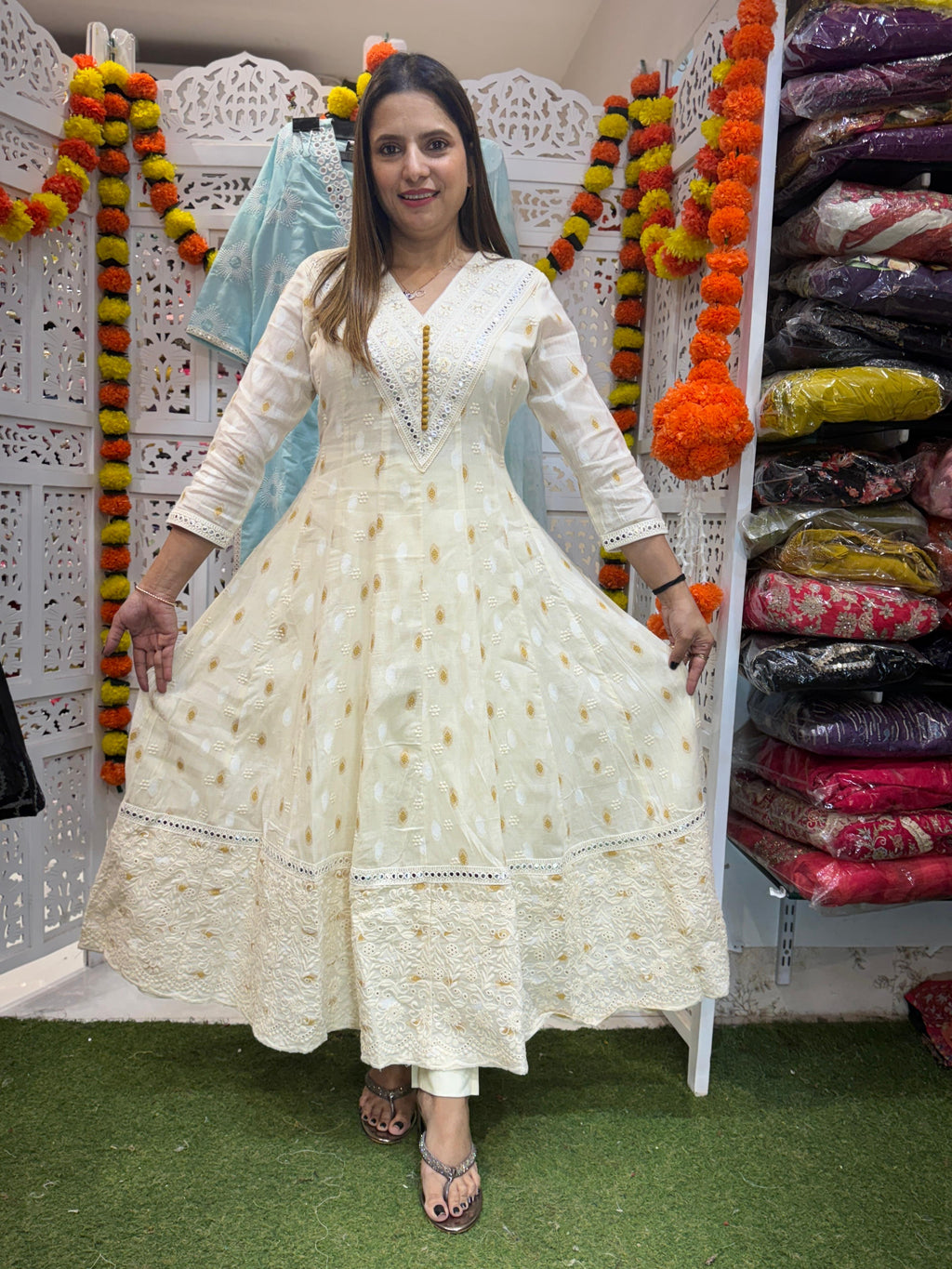 Taak Cotton White and Yellow 3pc Set