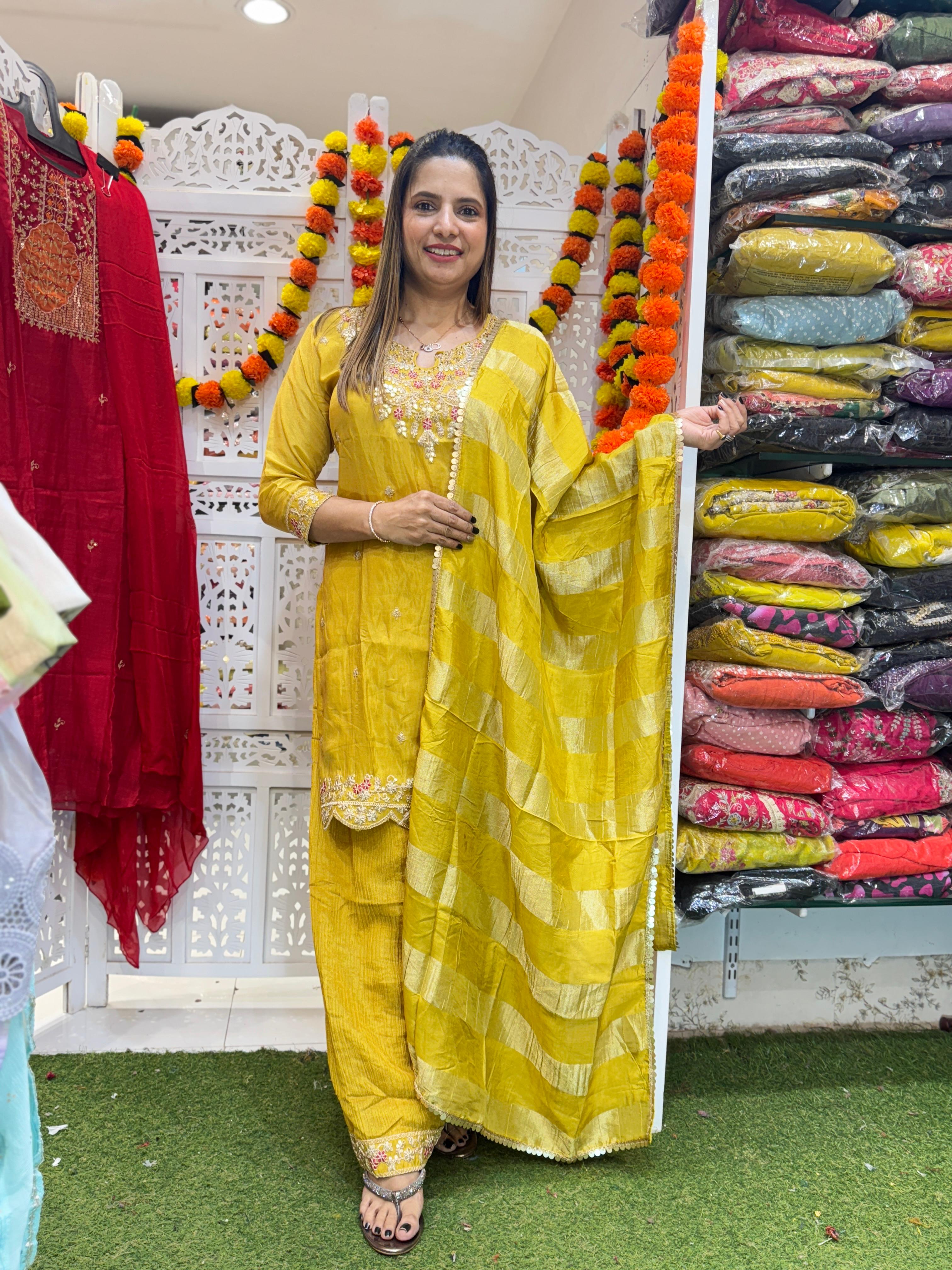Simmer Tissue Yellow 3pc Set