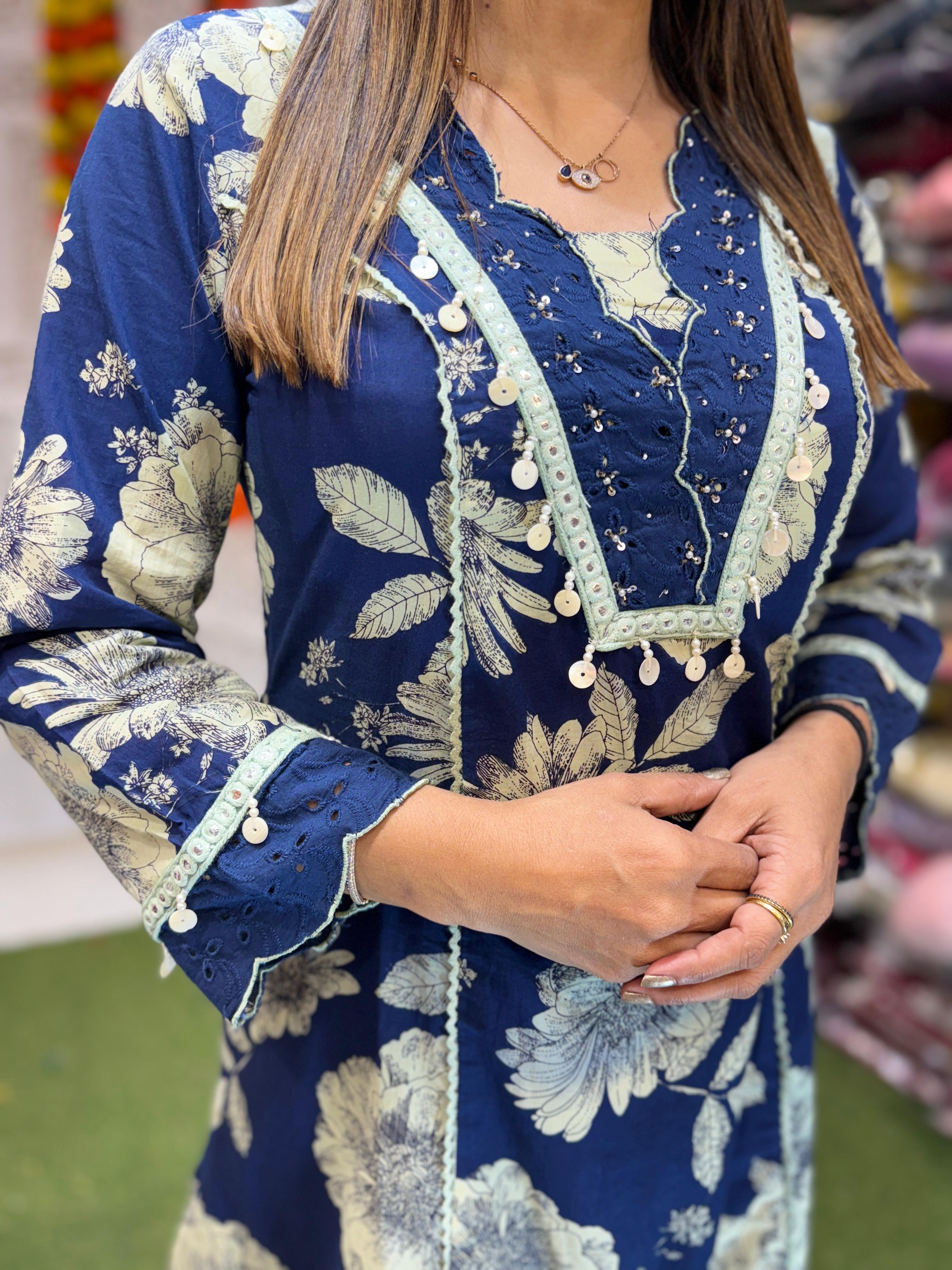 Cotton Blue 3pc Set
