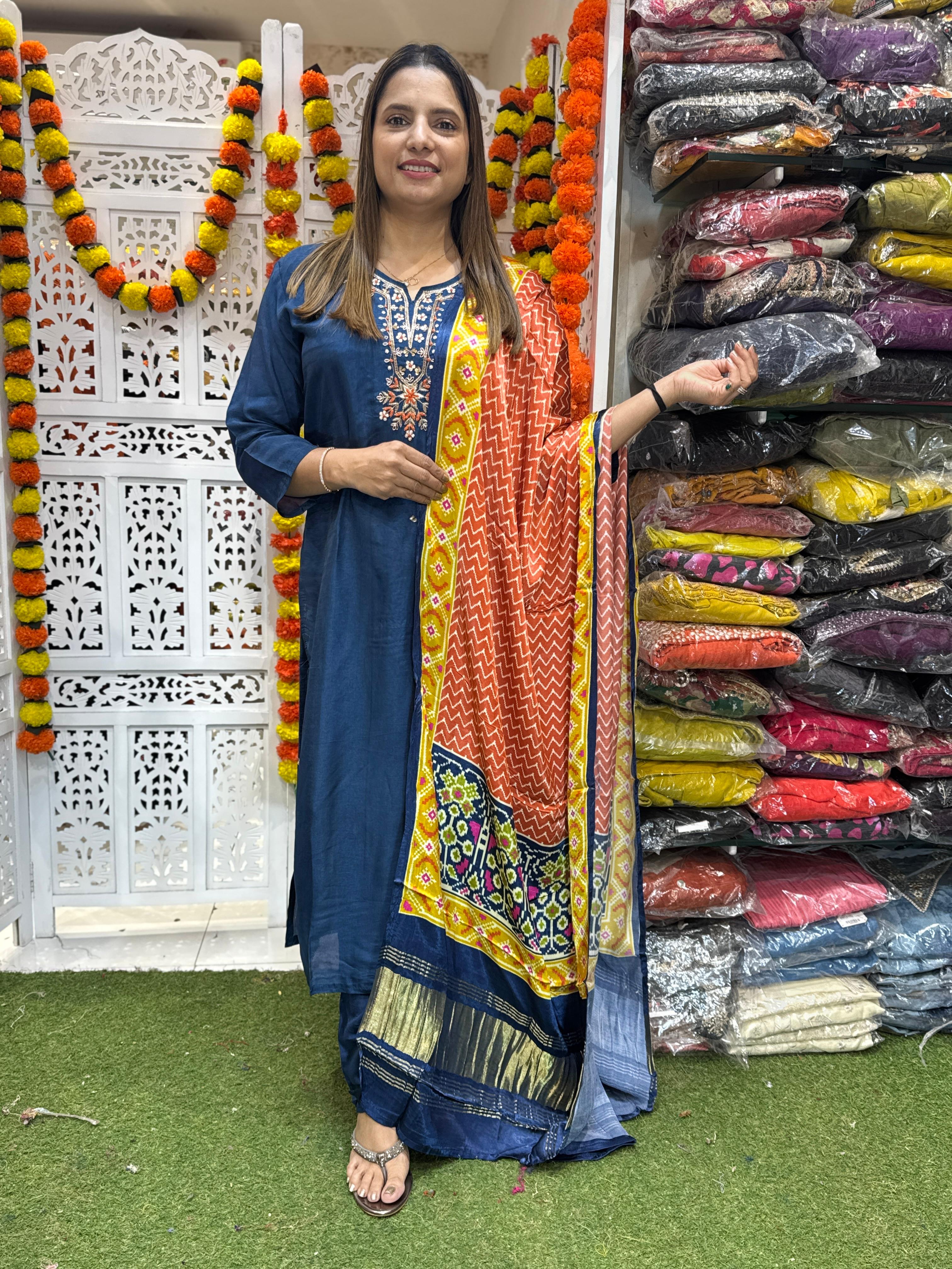 Russian Silk Blue 3pc Set