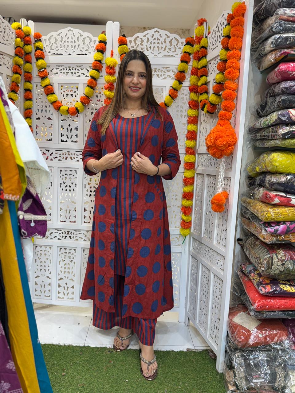 Cotton Red 3pc Set