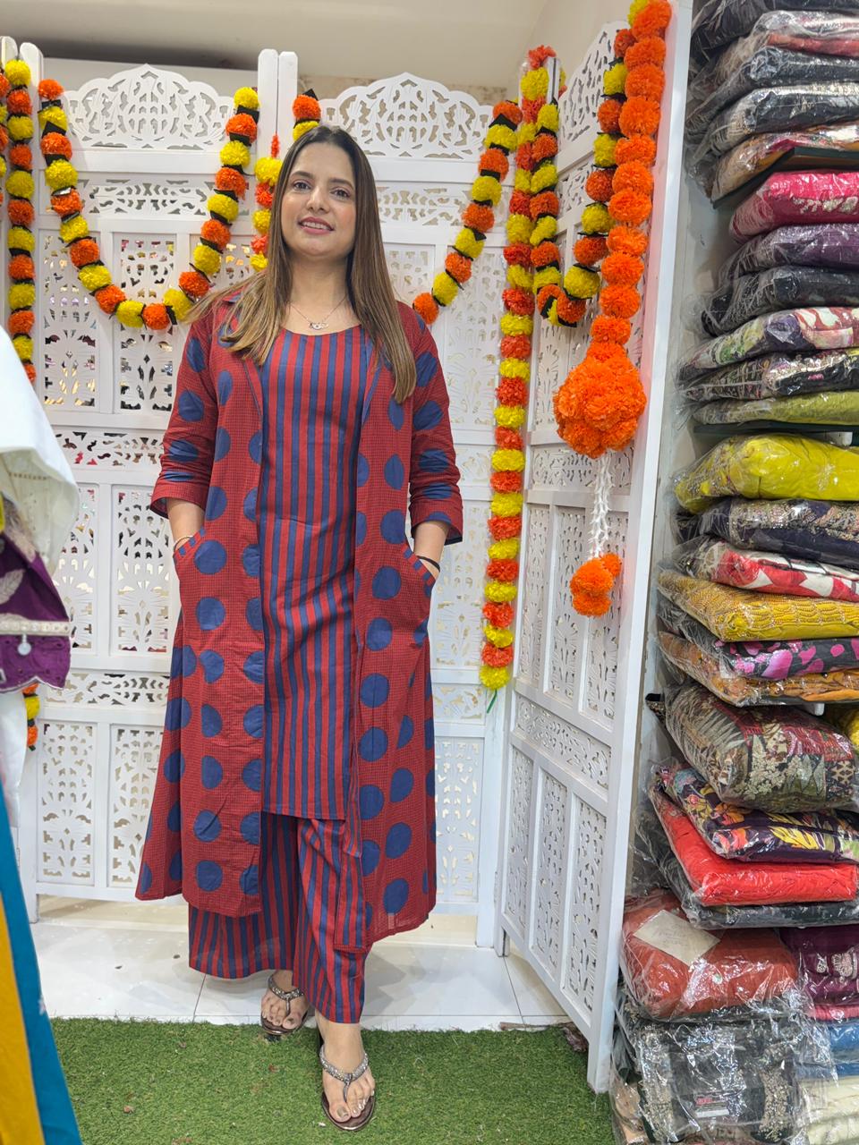 Cotton Red 3pc Set