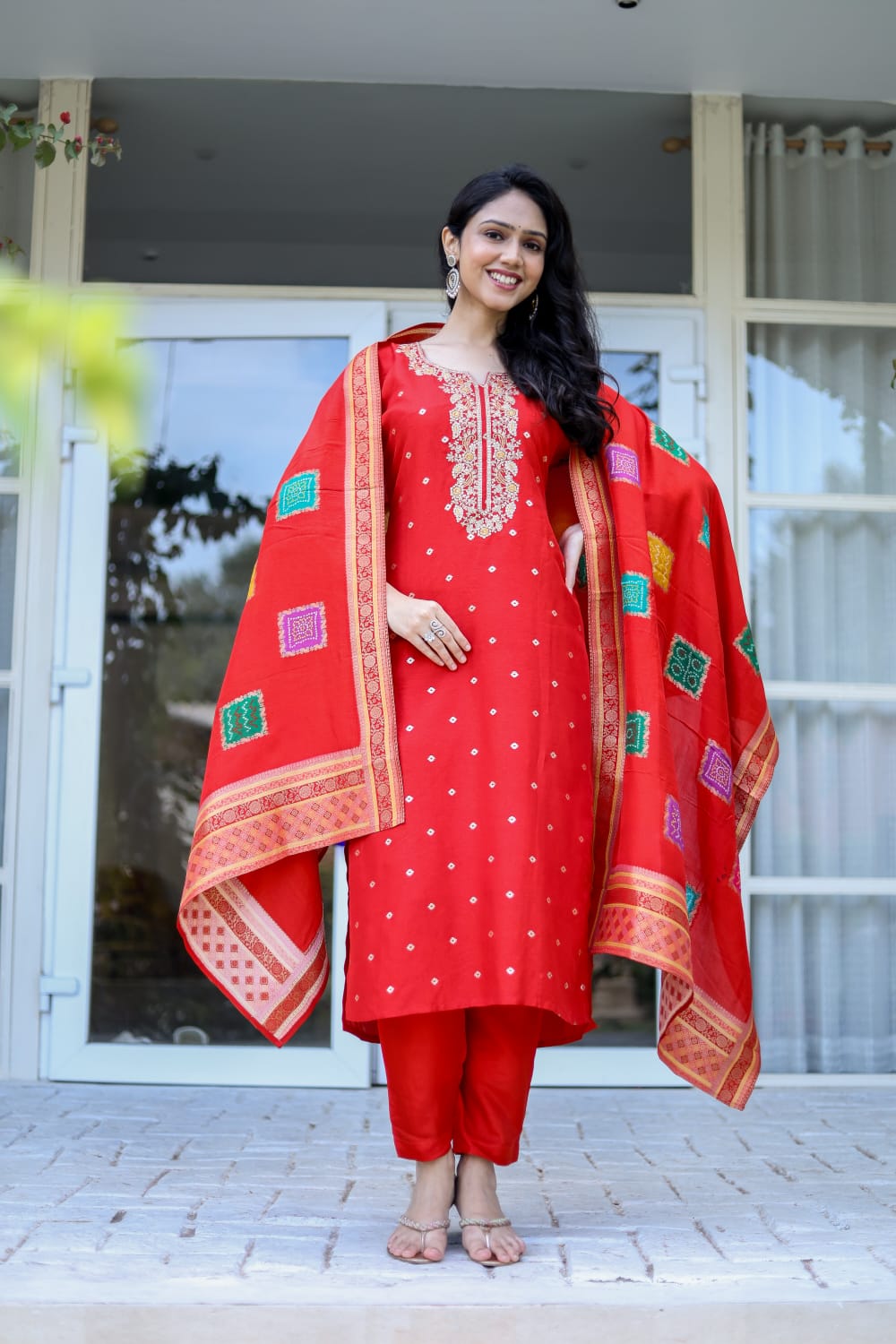 Russian Silk Red 3pc Set