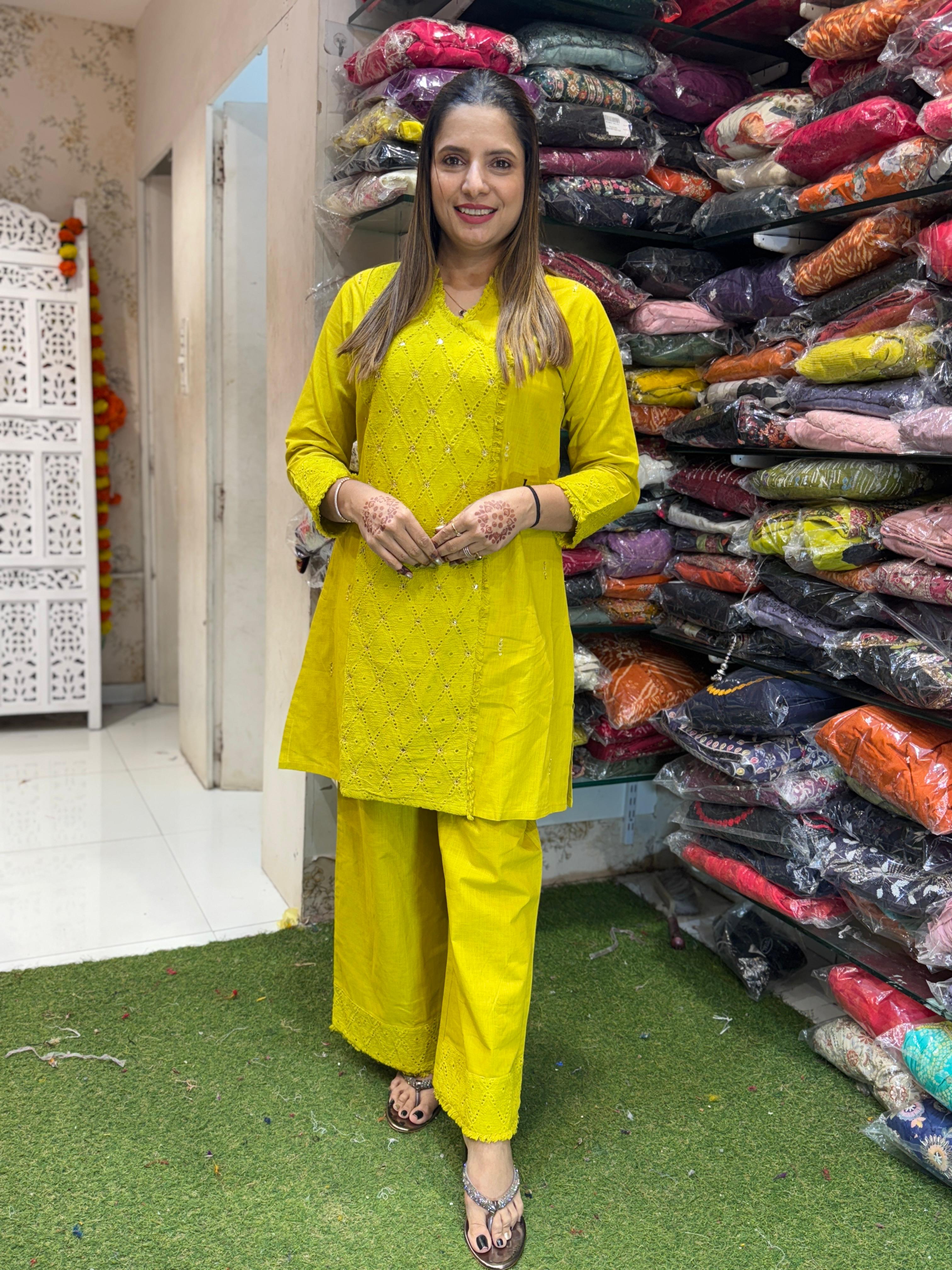 Cotton Yellow 2pc Set