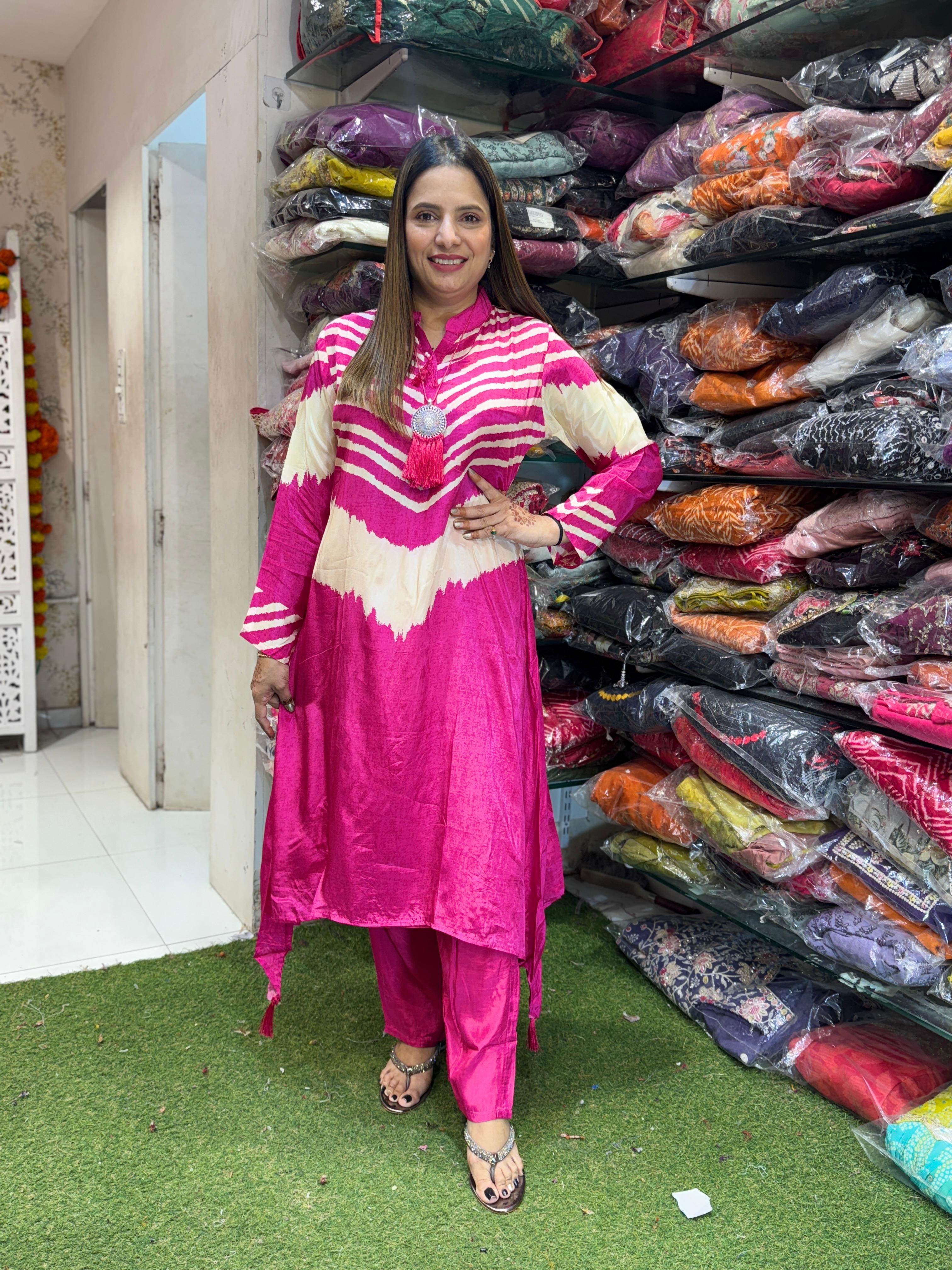 Crep Rani Pink 2pc Set