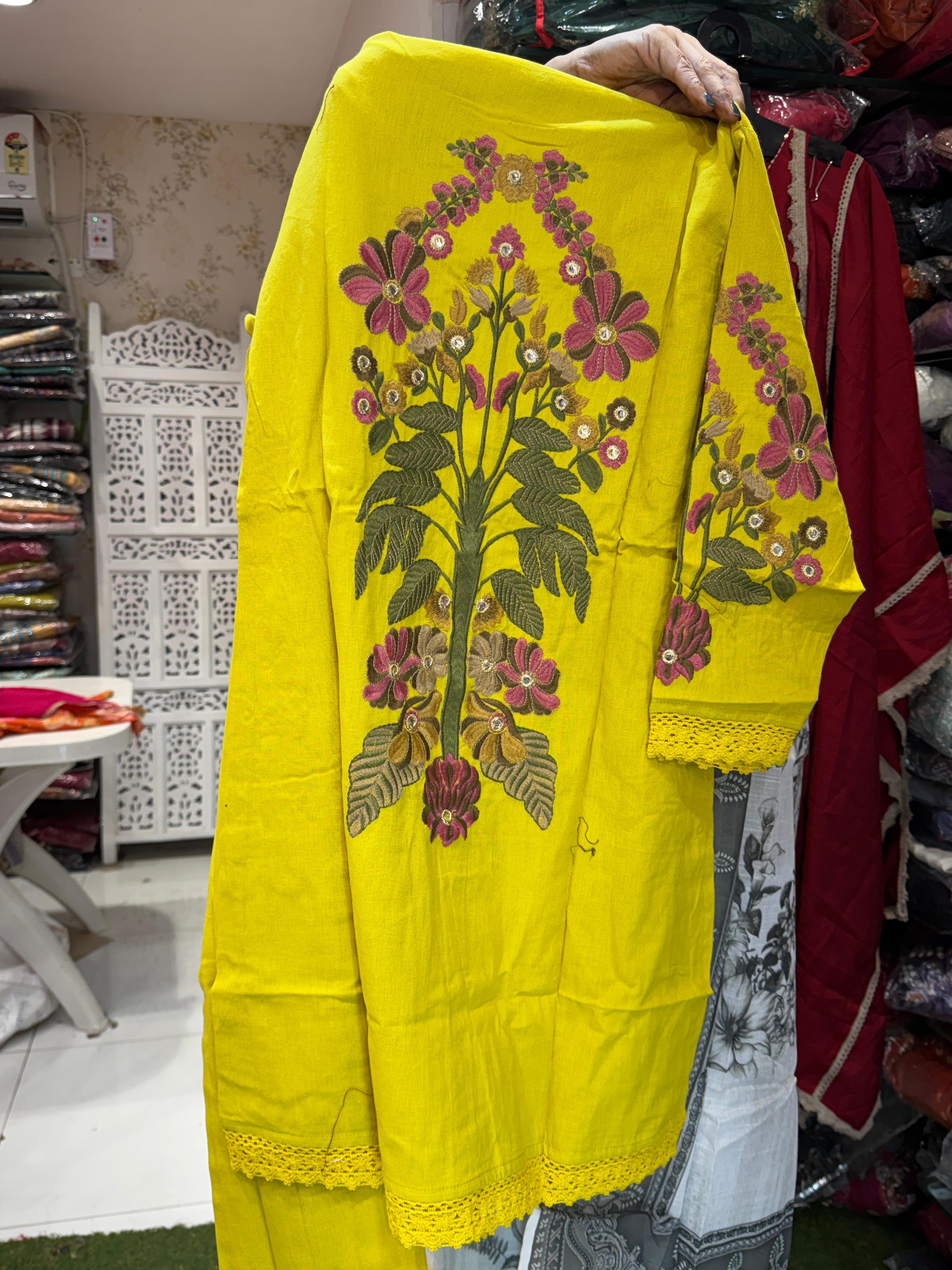 Cotton Yellow 2pc Set