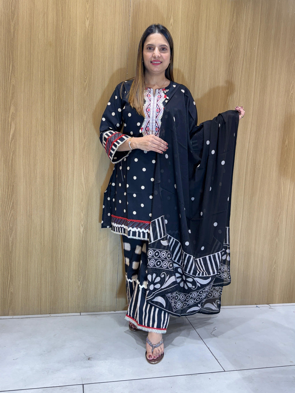 Cotton Black 3pc Set