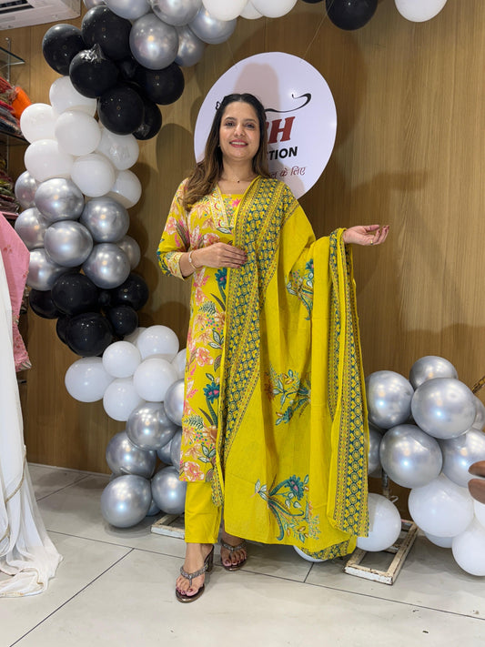 Cotton Yellow 3pc Set