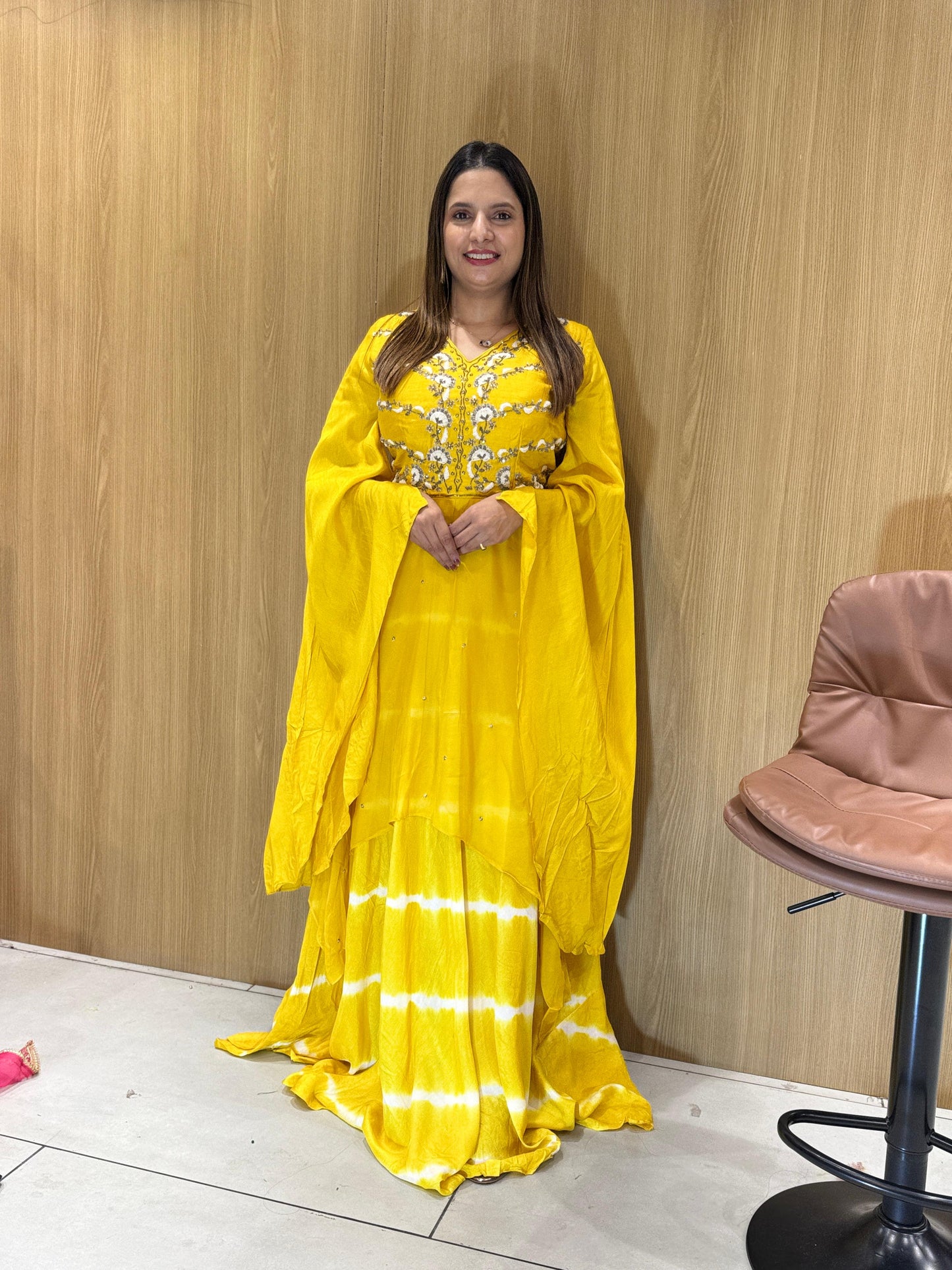 Dola Silk Yellow Gown