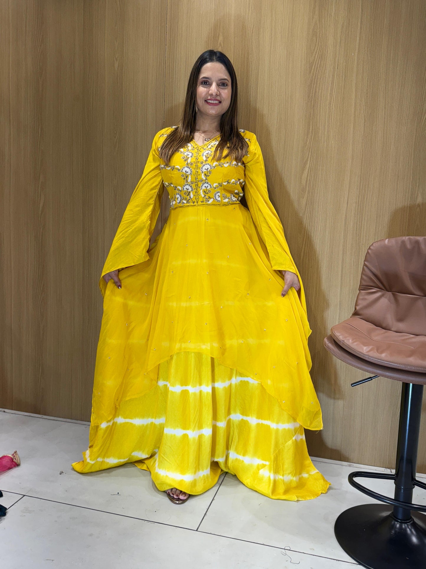 Dola Silk Yellow Gown