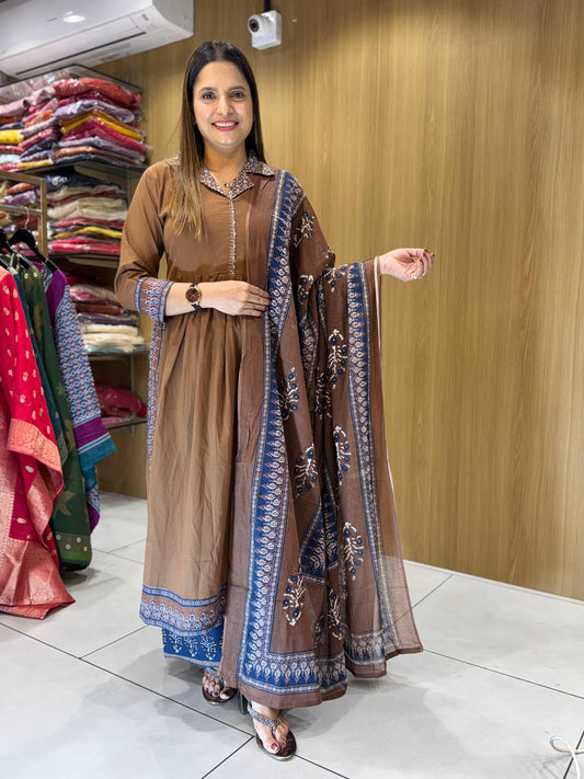 Cotton Brown 3pc Set