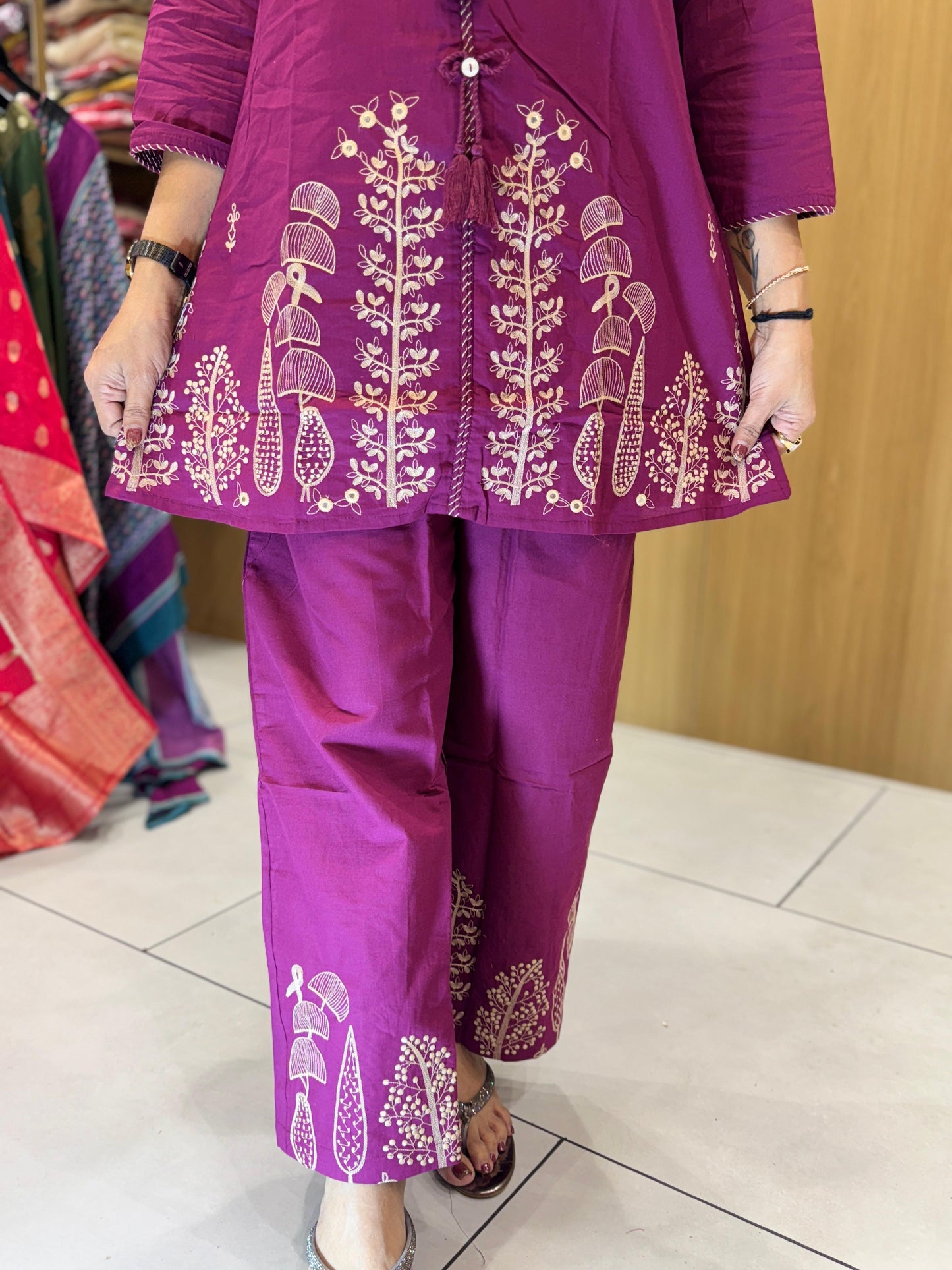 Cotton Mazenta 2pc Set