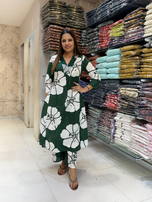 Cotton Dark Green 2pc Set