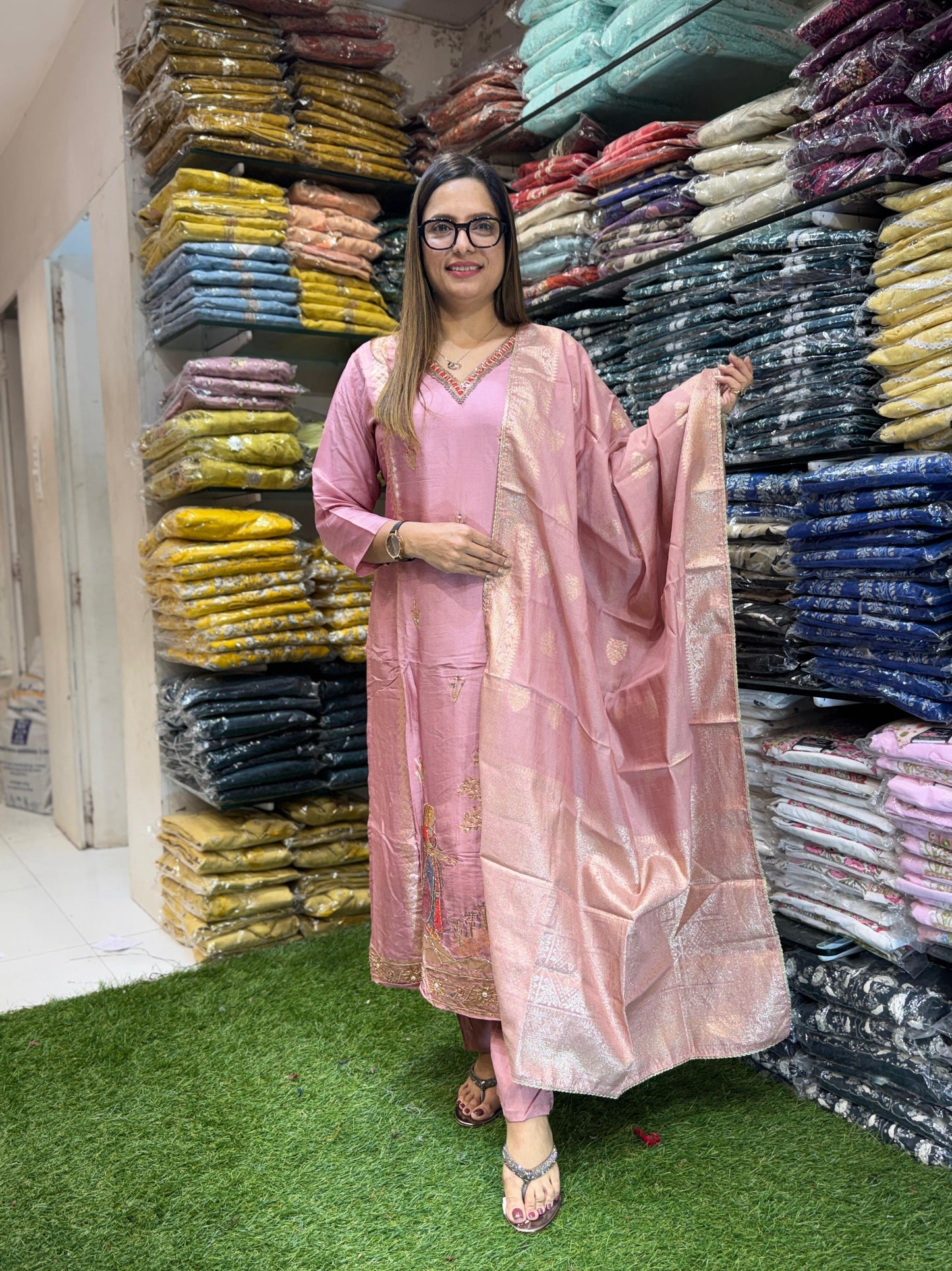 Dola Silk Pink 3pc Set