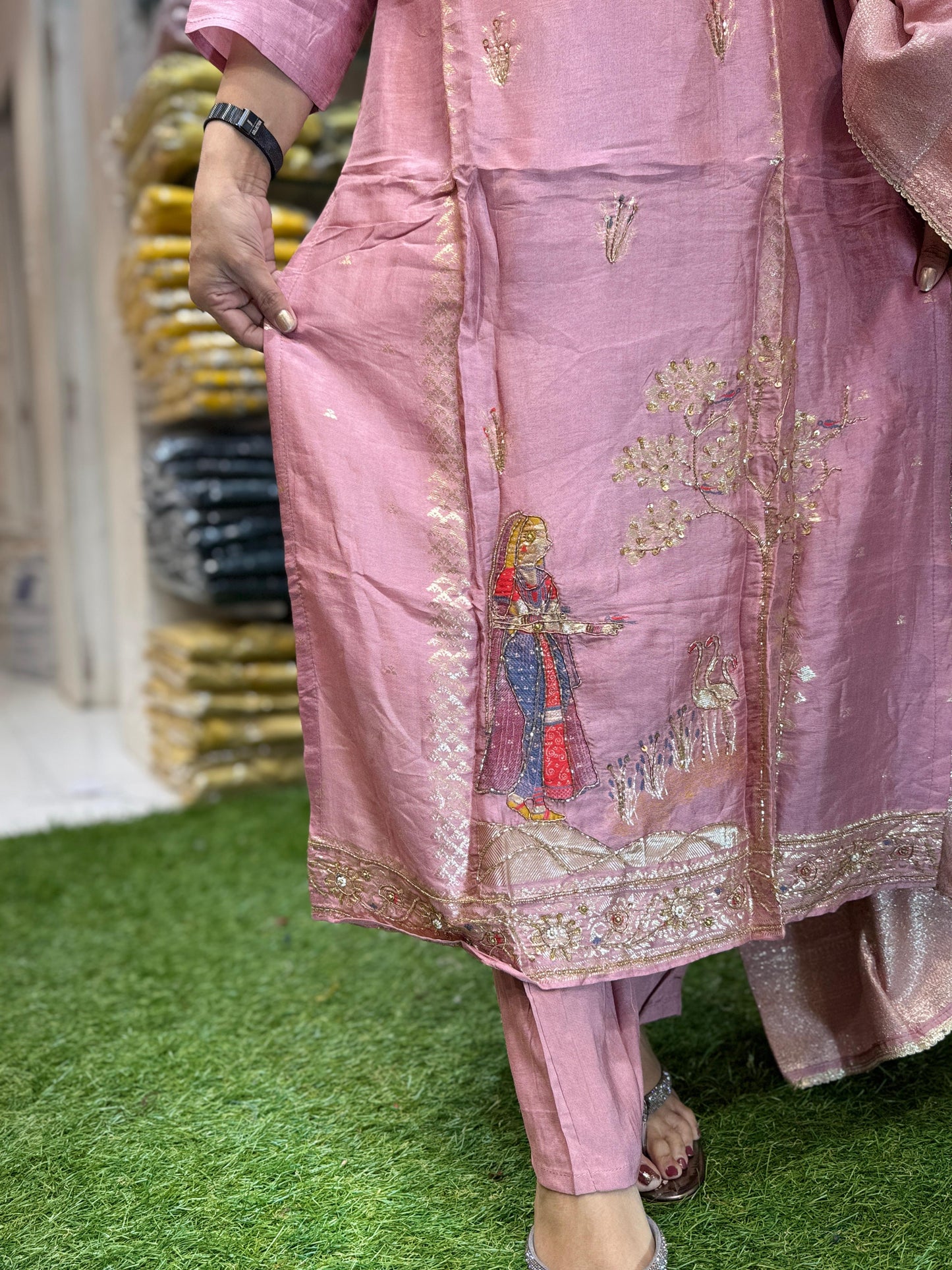 Dola Silk Pink 3pc Set