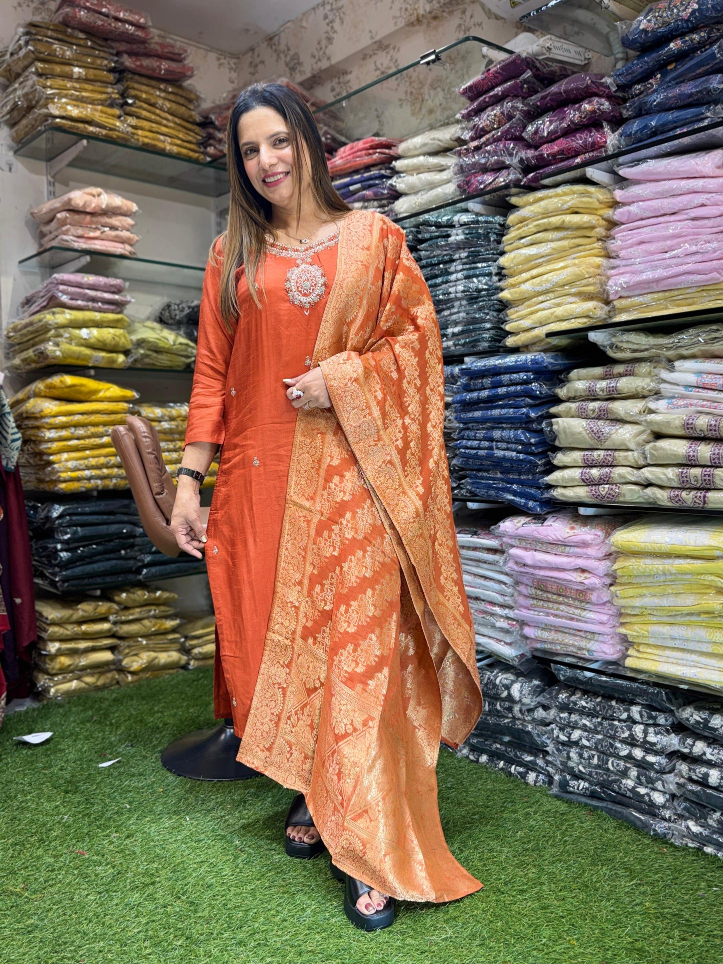 GFH CHOICE - Dola Silk Orange 3pc Set