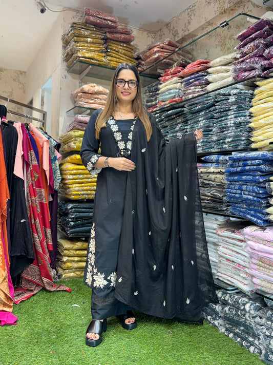 Cotton Black 3pc Set