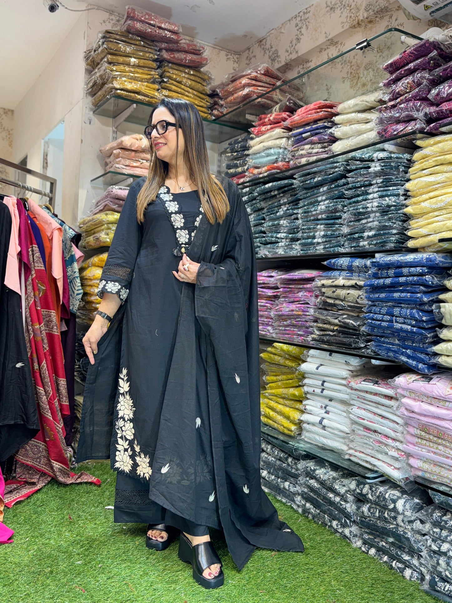 Cotton Black 3pc Set