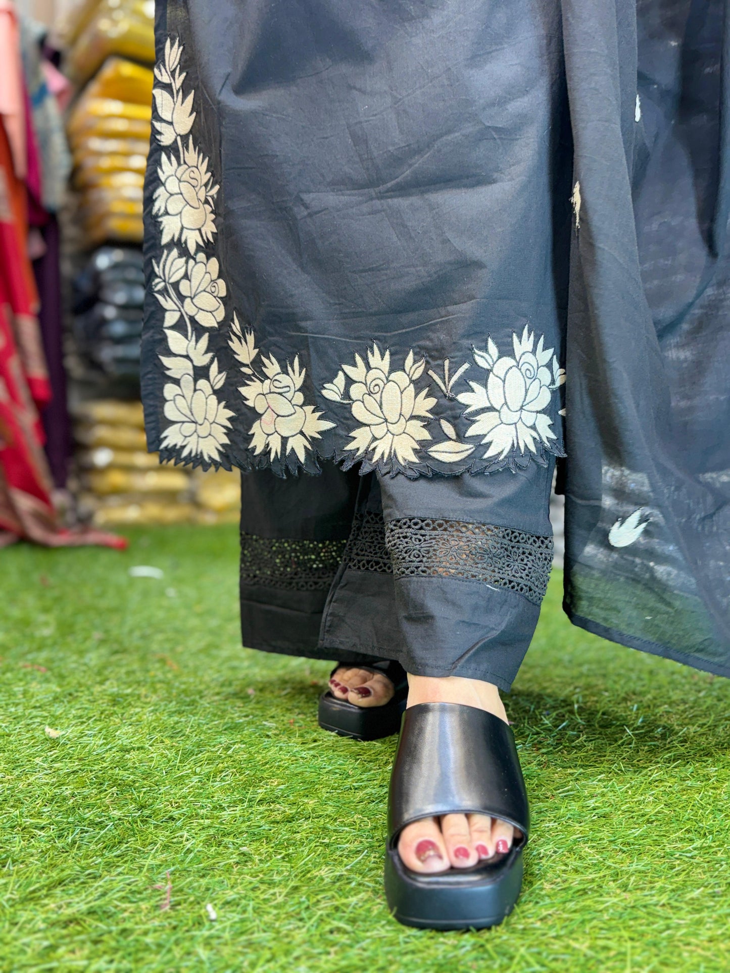 Cotton Black 3pc Set