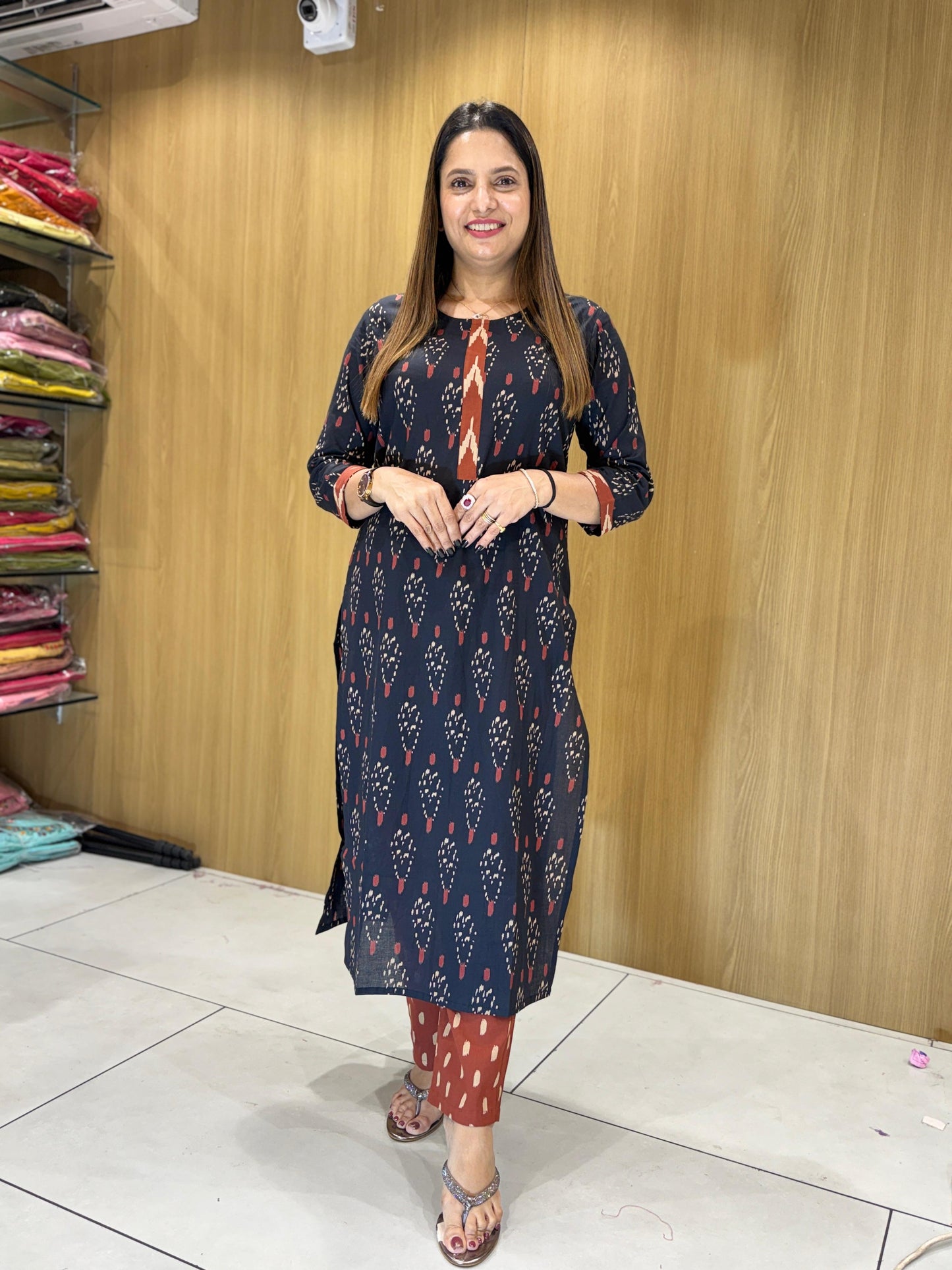 Jaipuri Cotton Black 3pc Set