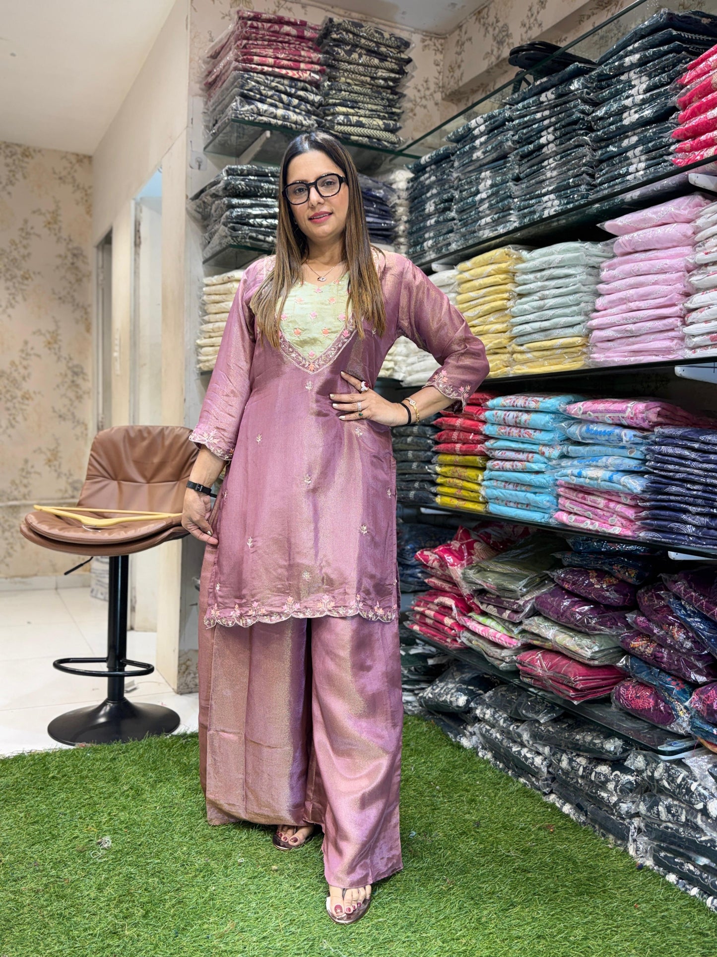 Simmer Tissue Purple 2pc Set