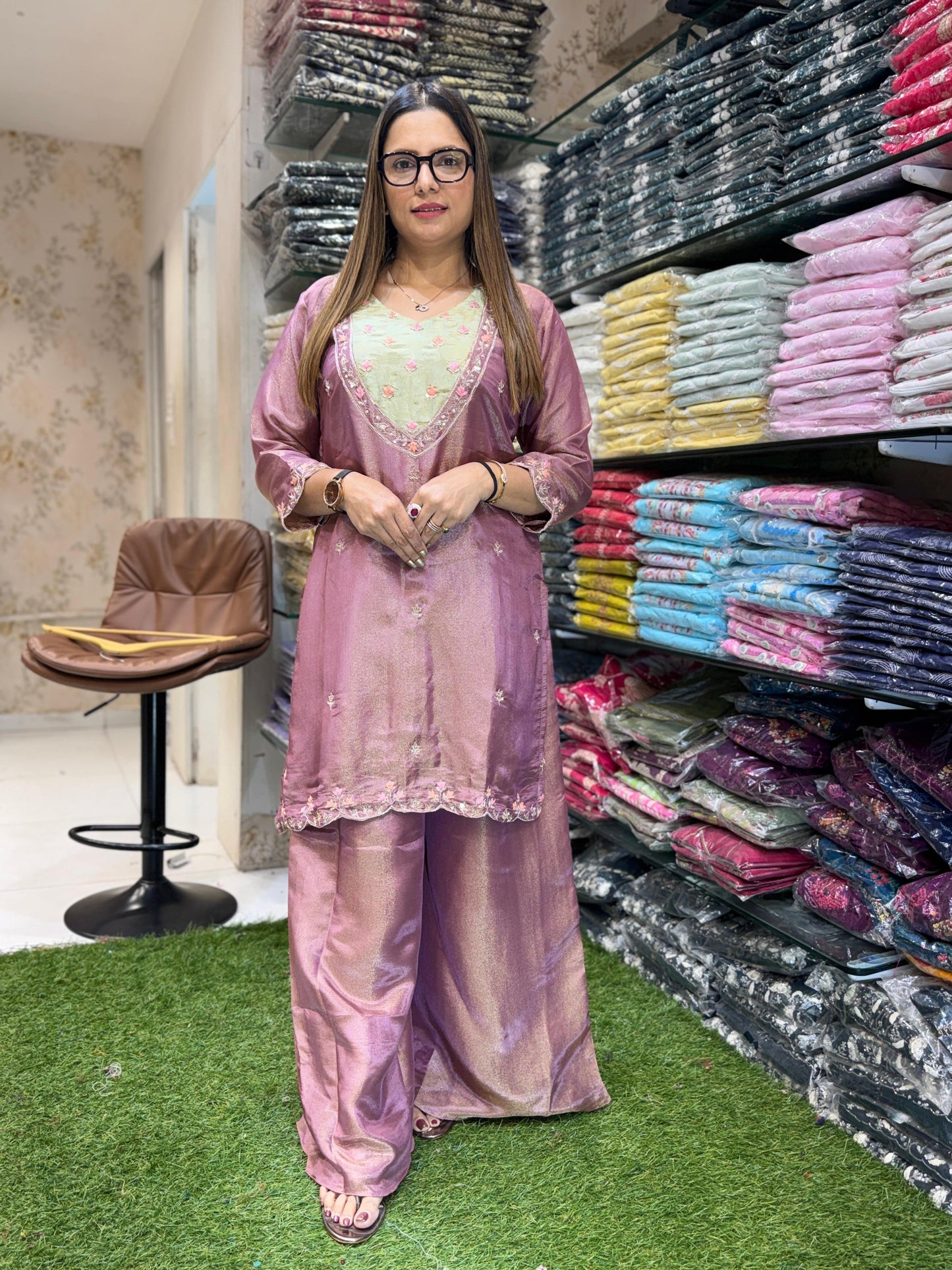 Simmer Tissue Purple 2pc Set