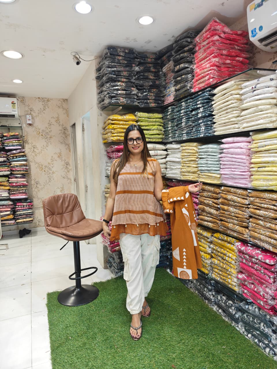 Cotton Light Rust Orange 3pc Set