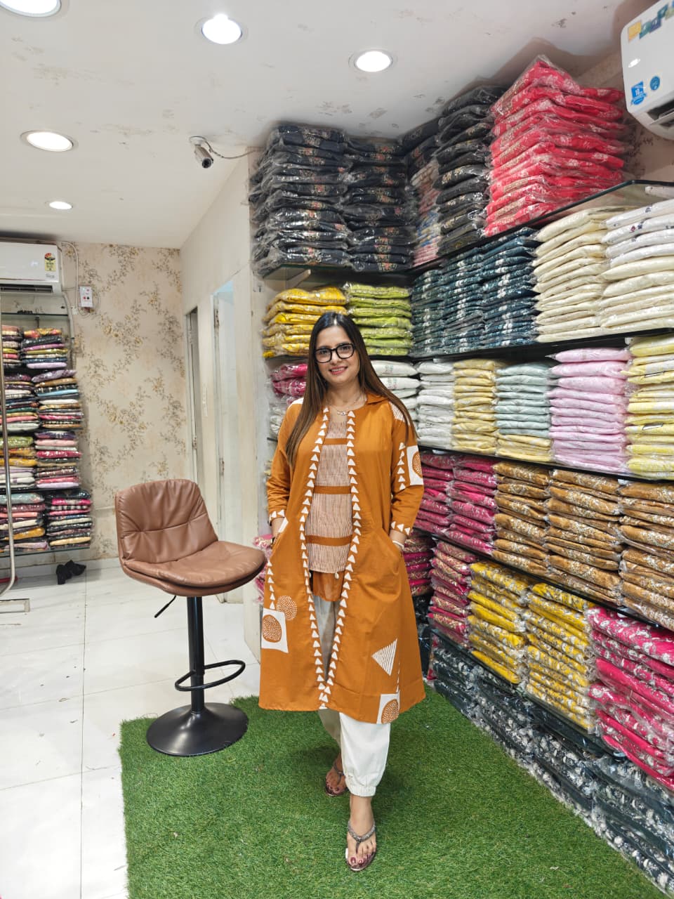 Cotton Light Rust Orange 3pc Set