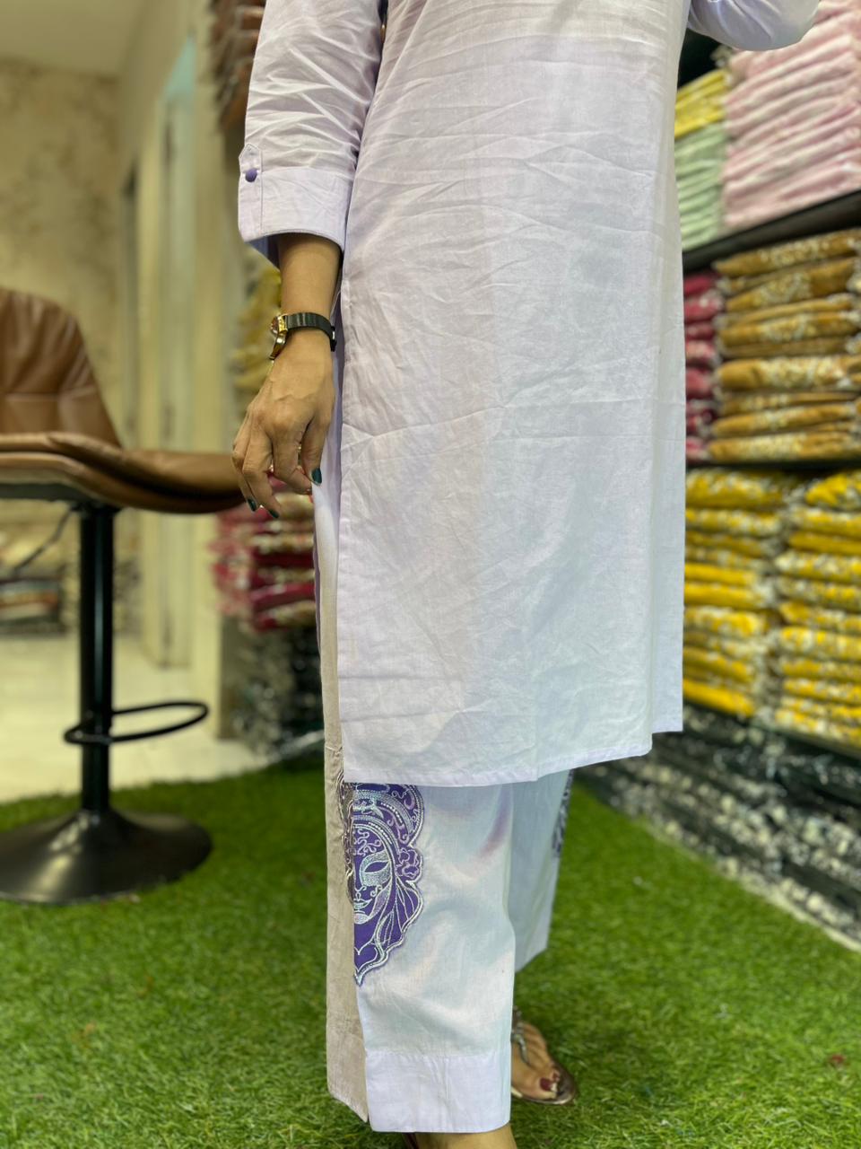 Cotton Purple 3pc Set