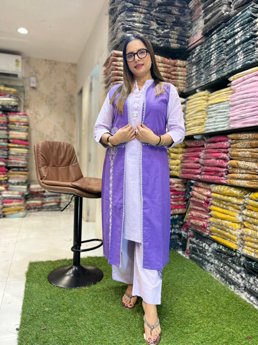 Cotton Purple 3pc Set