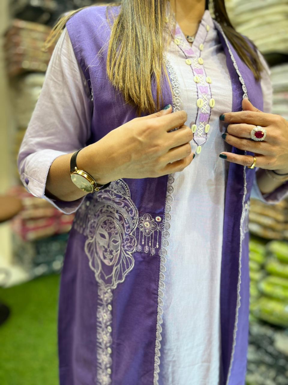 Cotton Purple 3pc Set