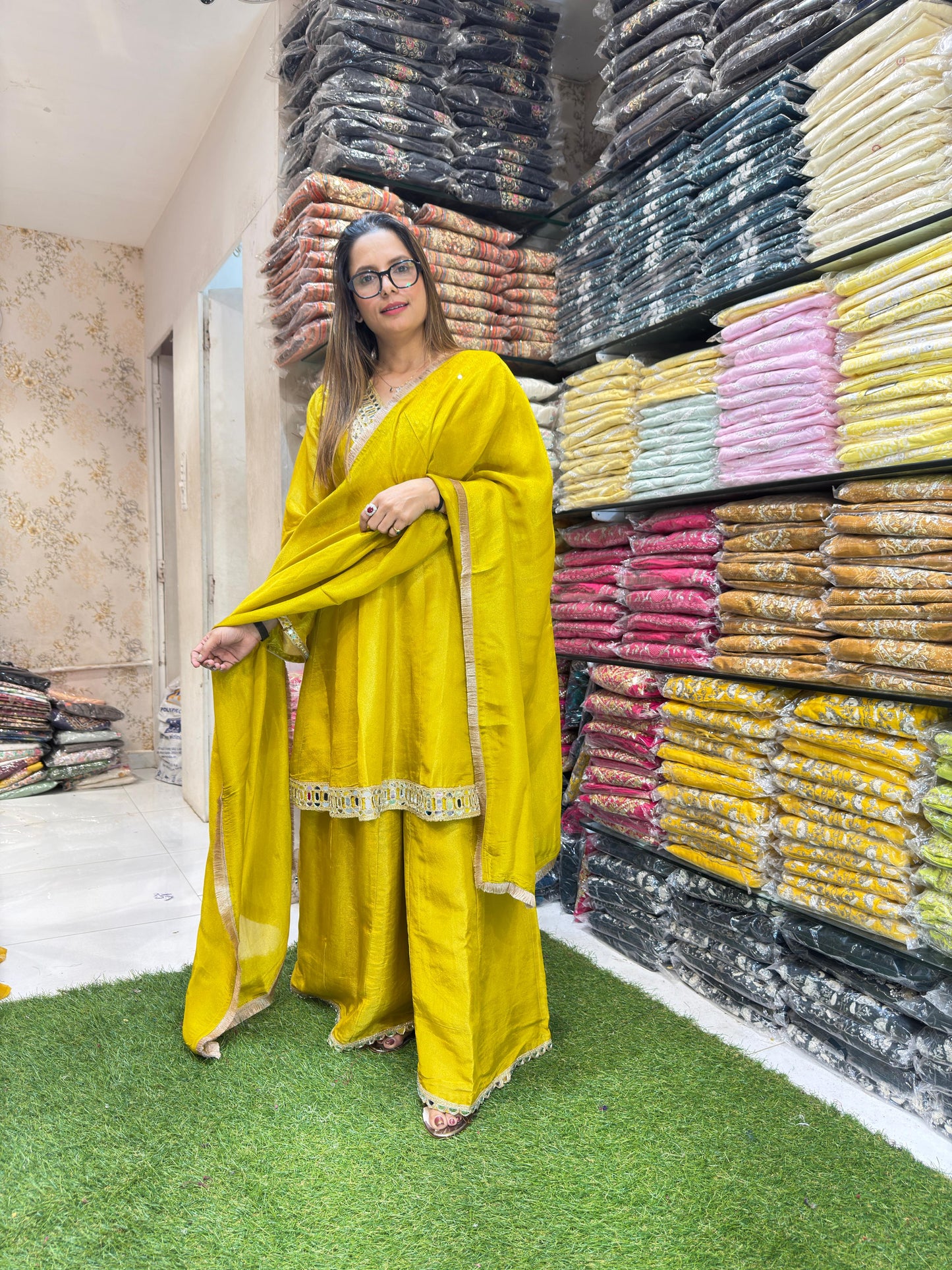 Simmer Tissue Mustard Yellow 3pc Set