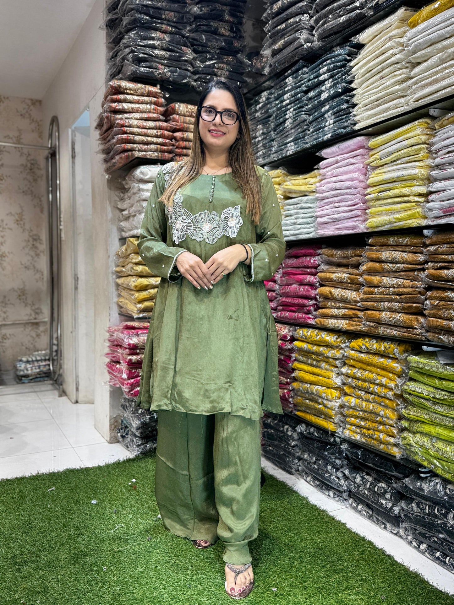 Chinon Green 2pc Set