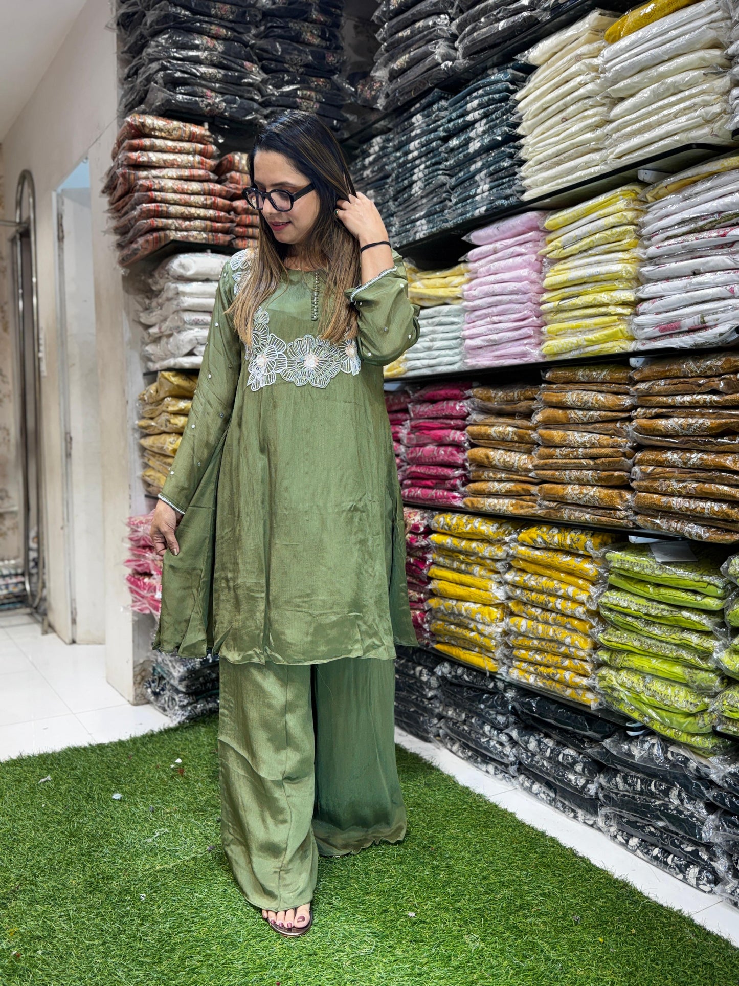 Chinon Green 2pc Set