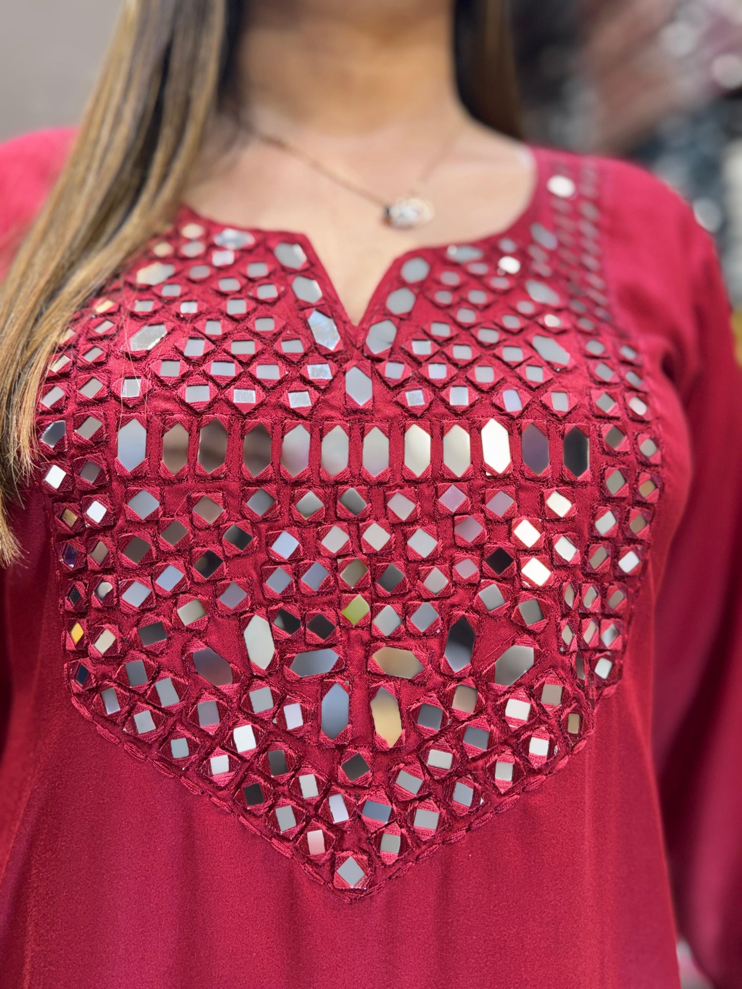 Gaji Silk Maroon 2pc Set