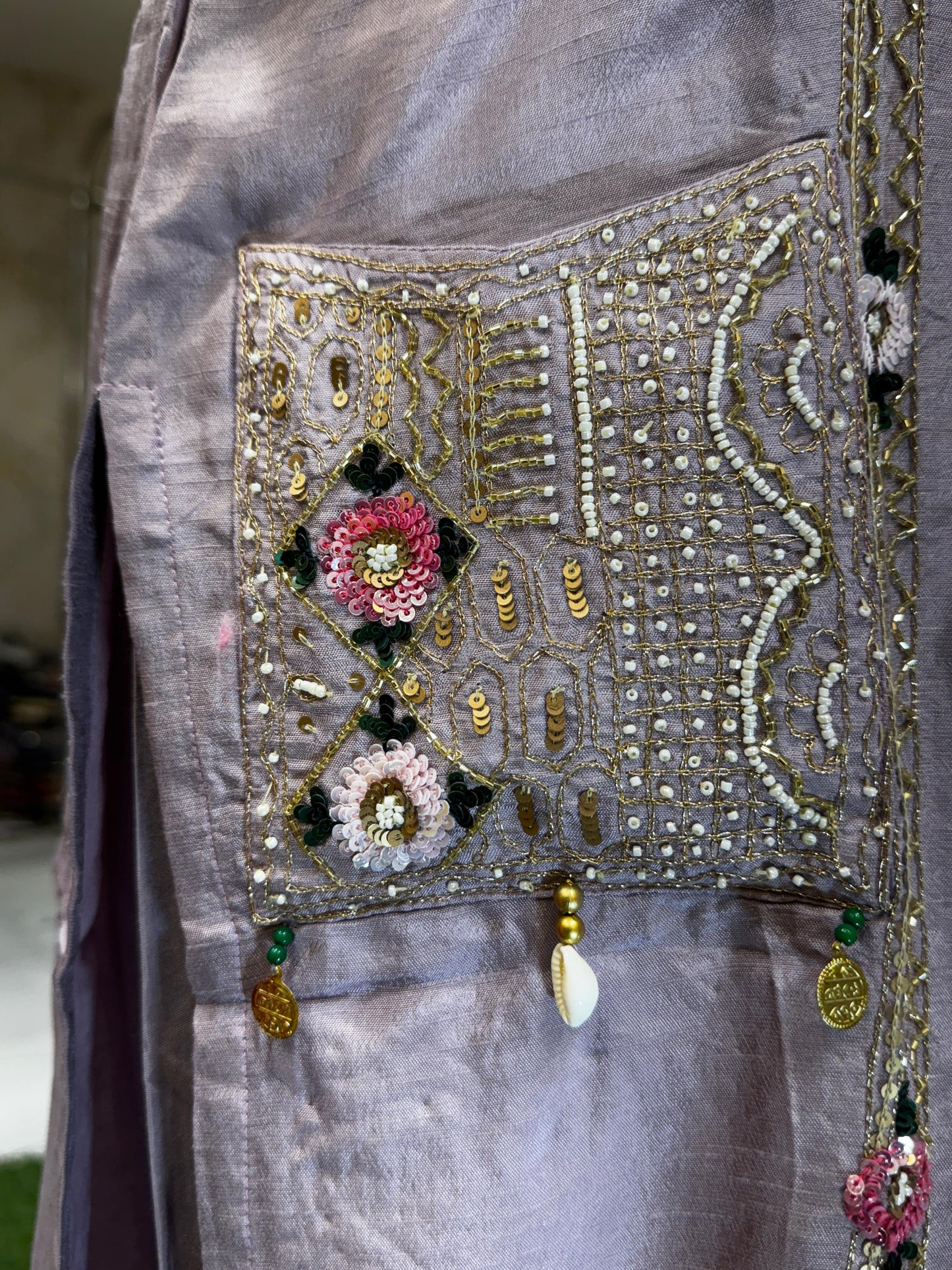 Dola Silk Lylac Purple 3pc Set