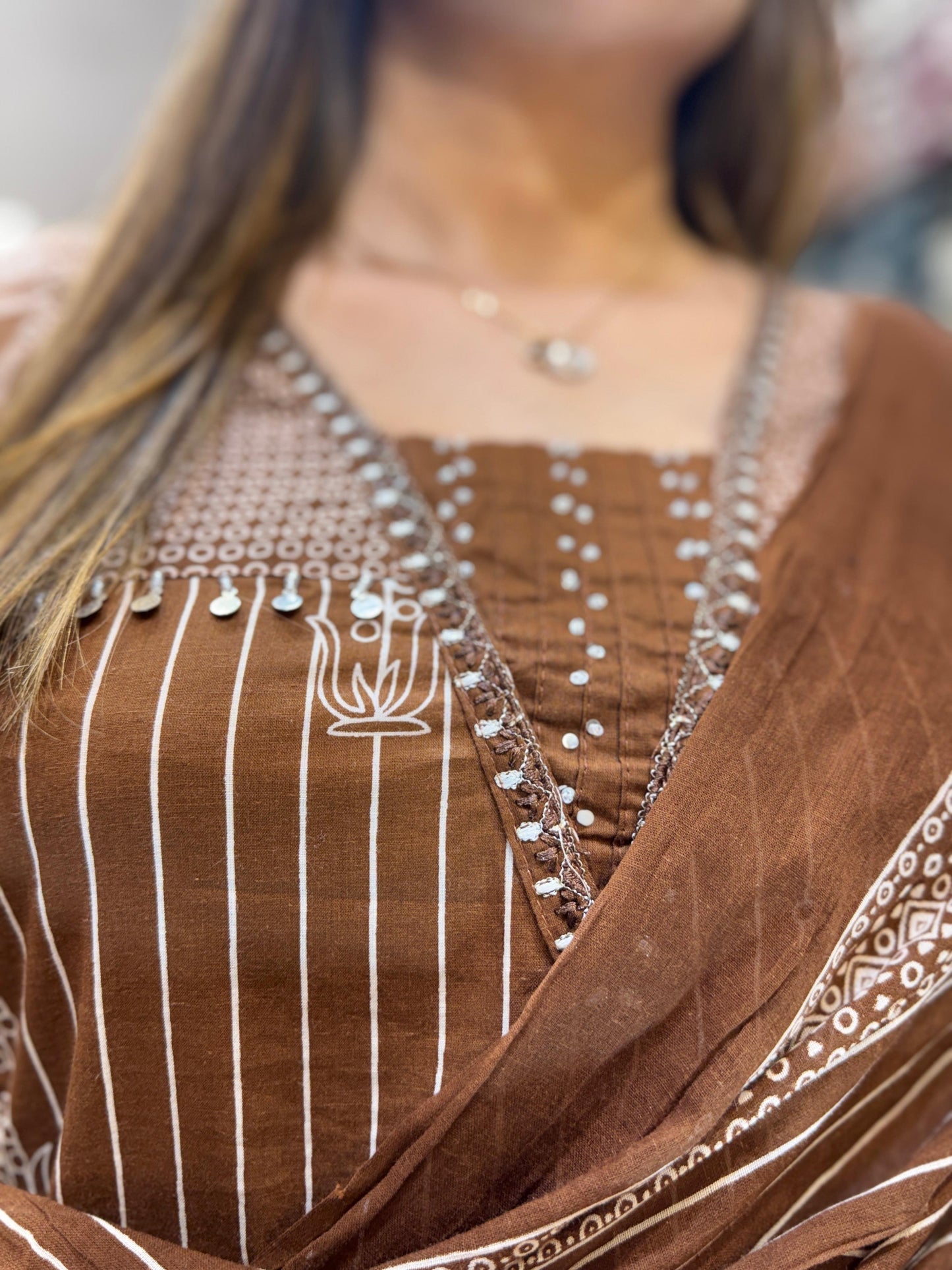 Cotton Brown 3pc Set
