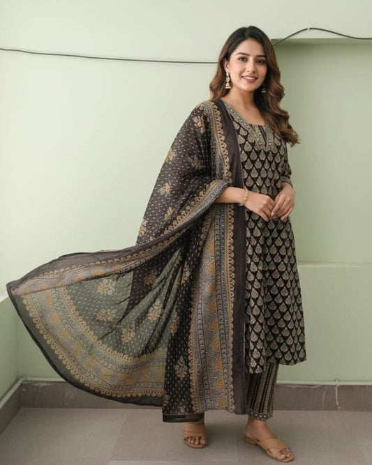 Cotton Black PLUS SIZE 3pc Set
