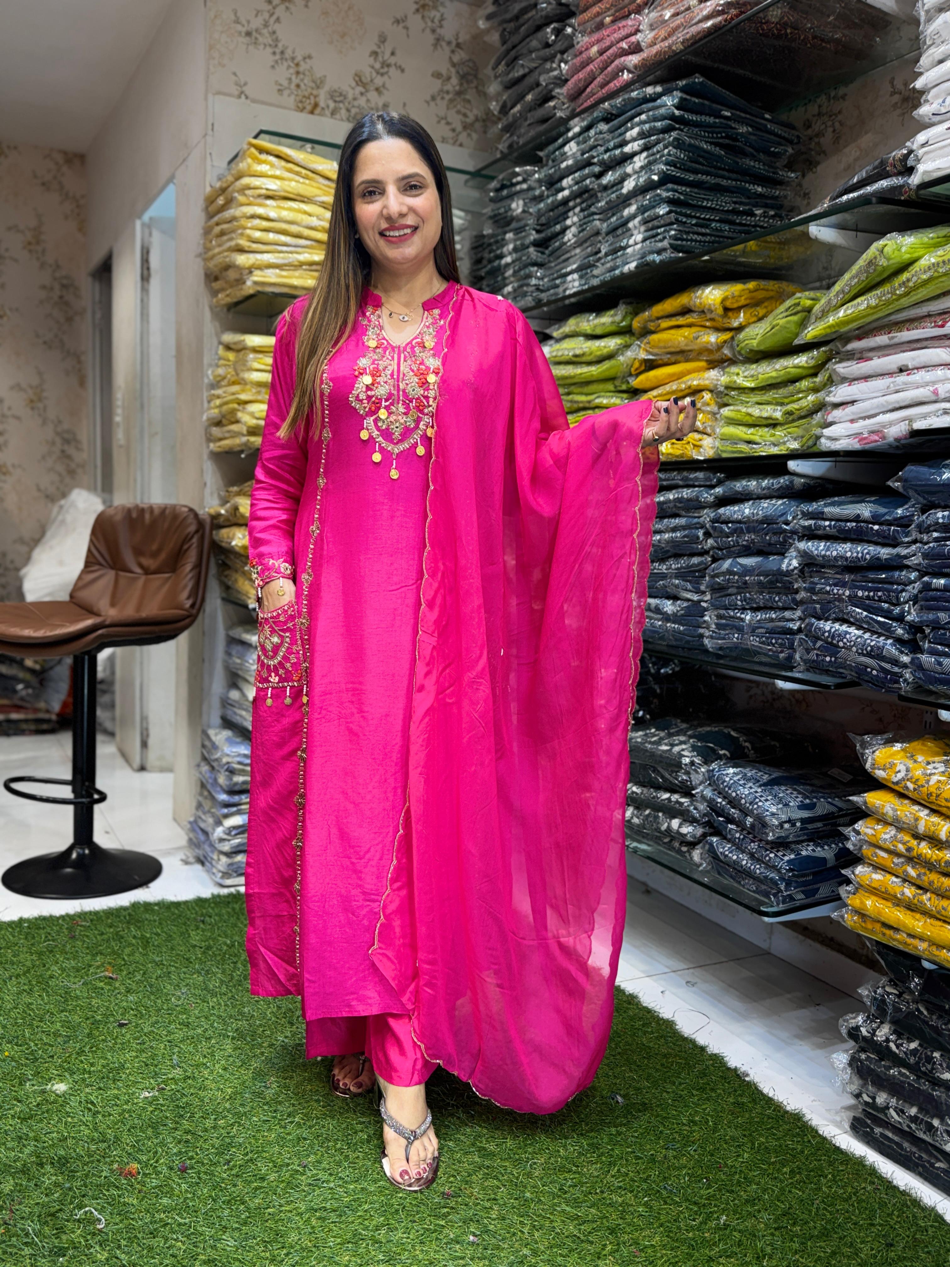 Dola Silk Pink 3pc Set