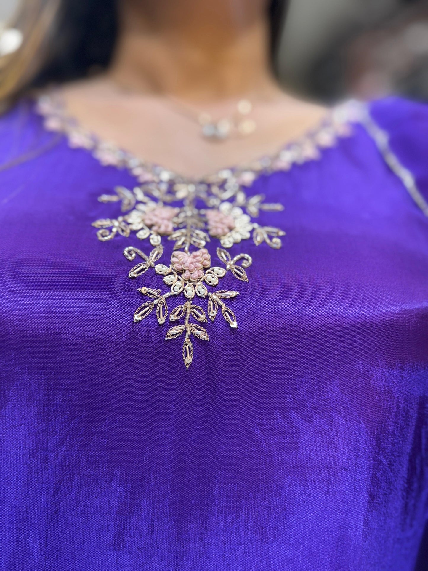 Habutai Organza Purple 3pc Set